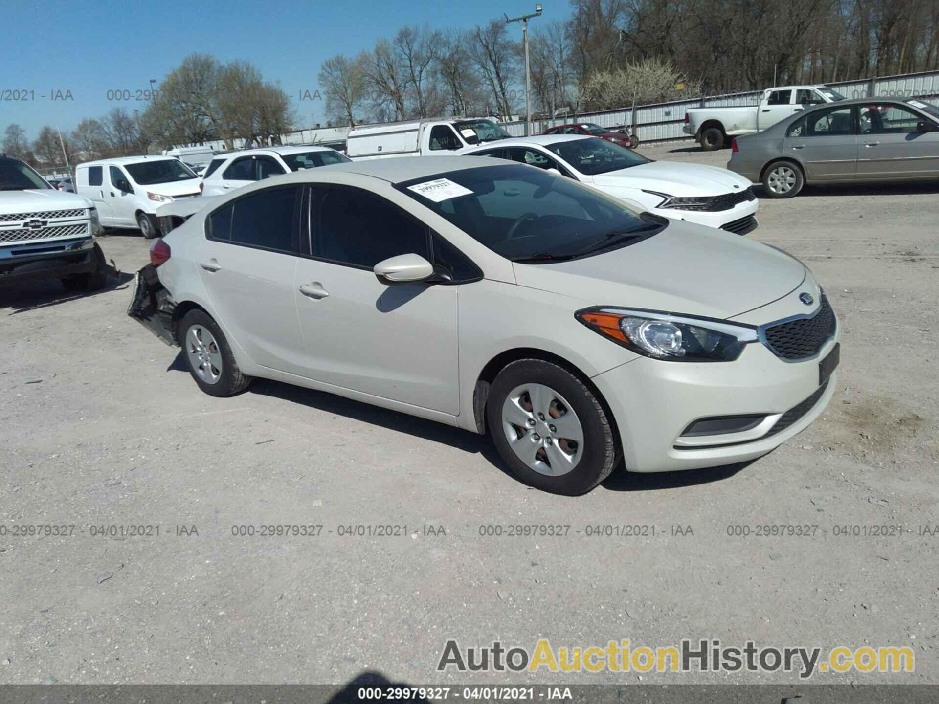 KIA FORTE LX, KNAFK4A64E5091151