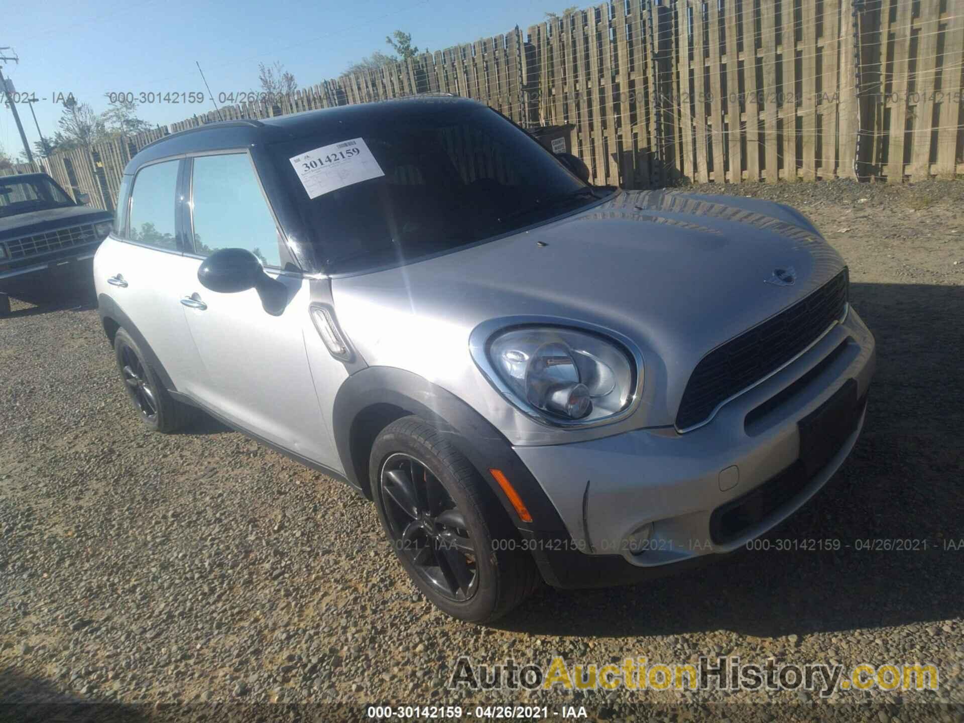 MINI COOPER COUNTRYMAN S, WMWZC3C53CWL82241