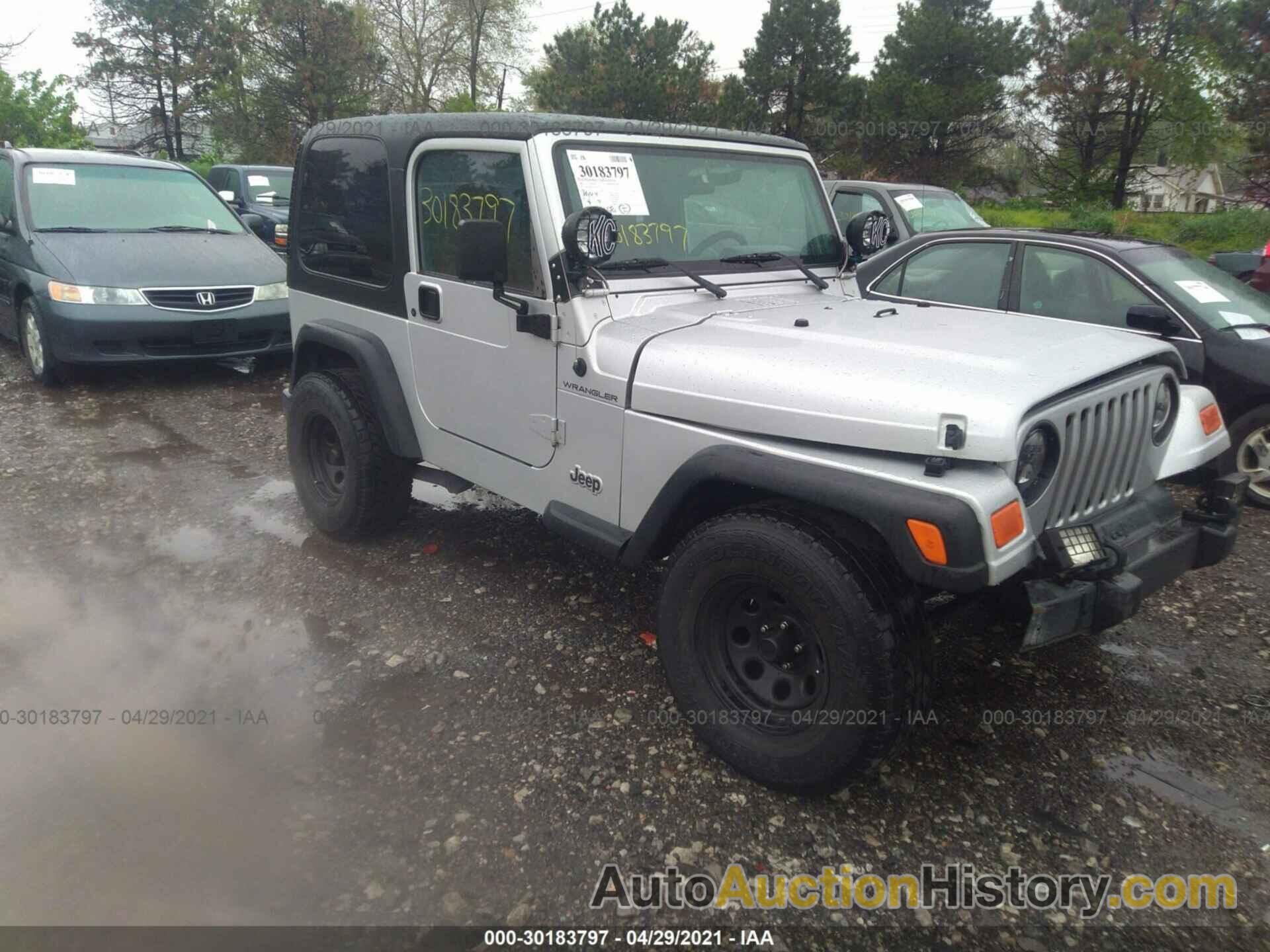 JEEP WRANGLER X, 1J4FA39S72P751968