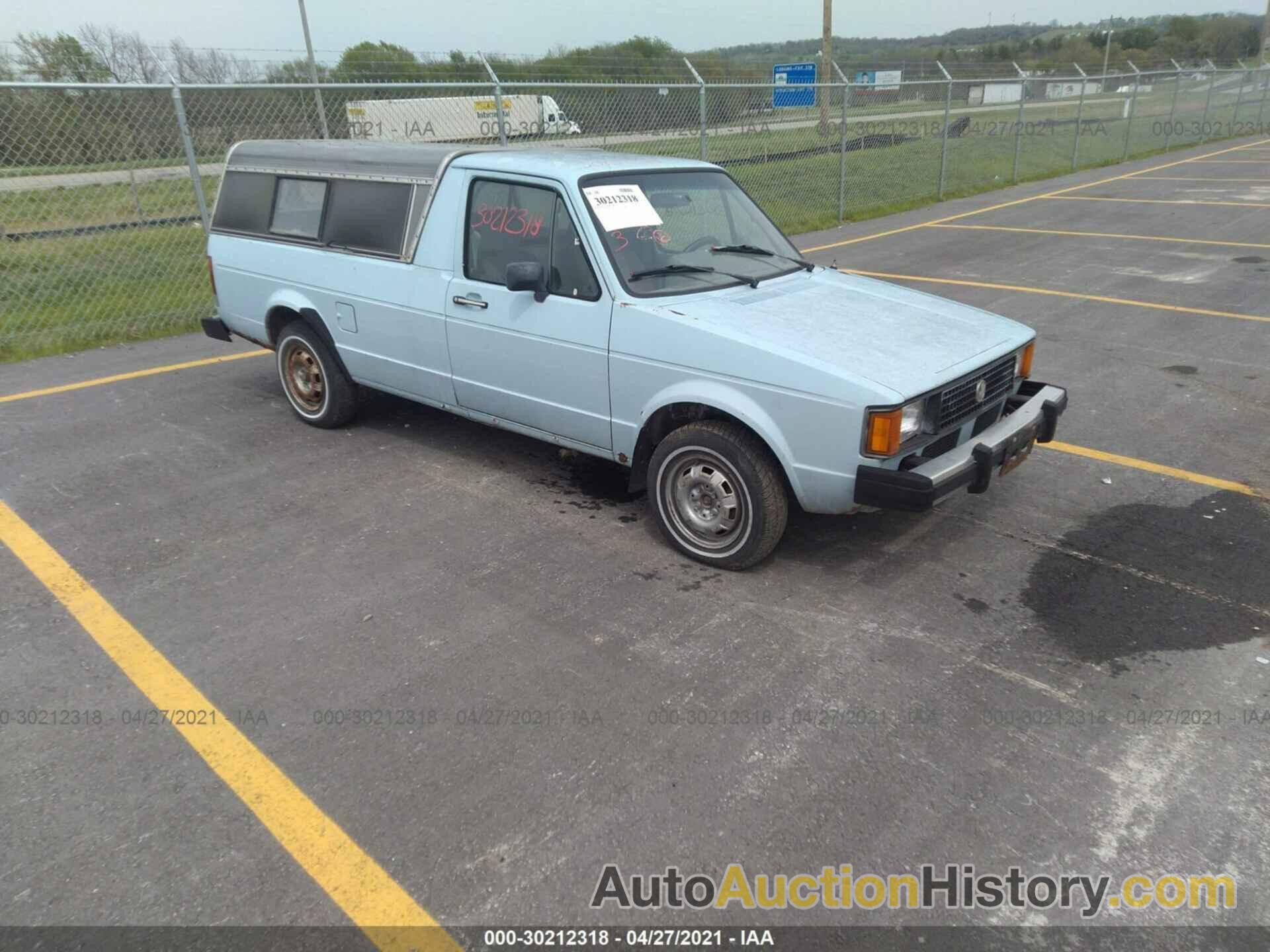 VOLKSWAGEN RABBIT TRUCK, 1V1KG0171CV054580