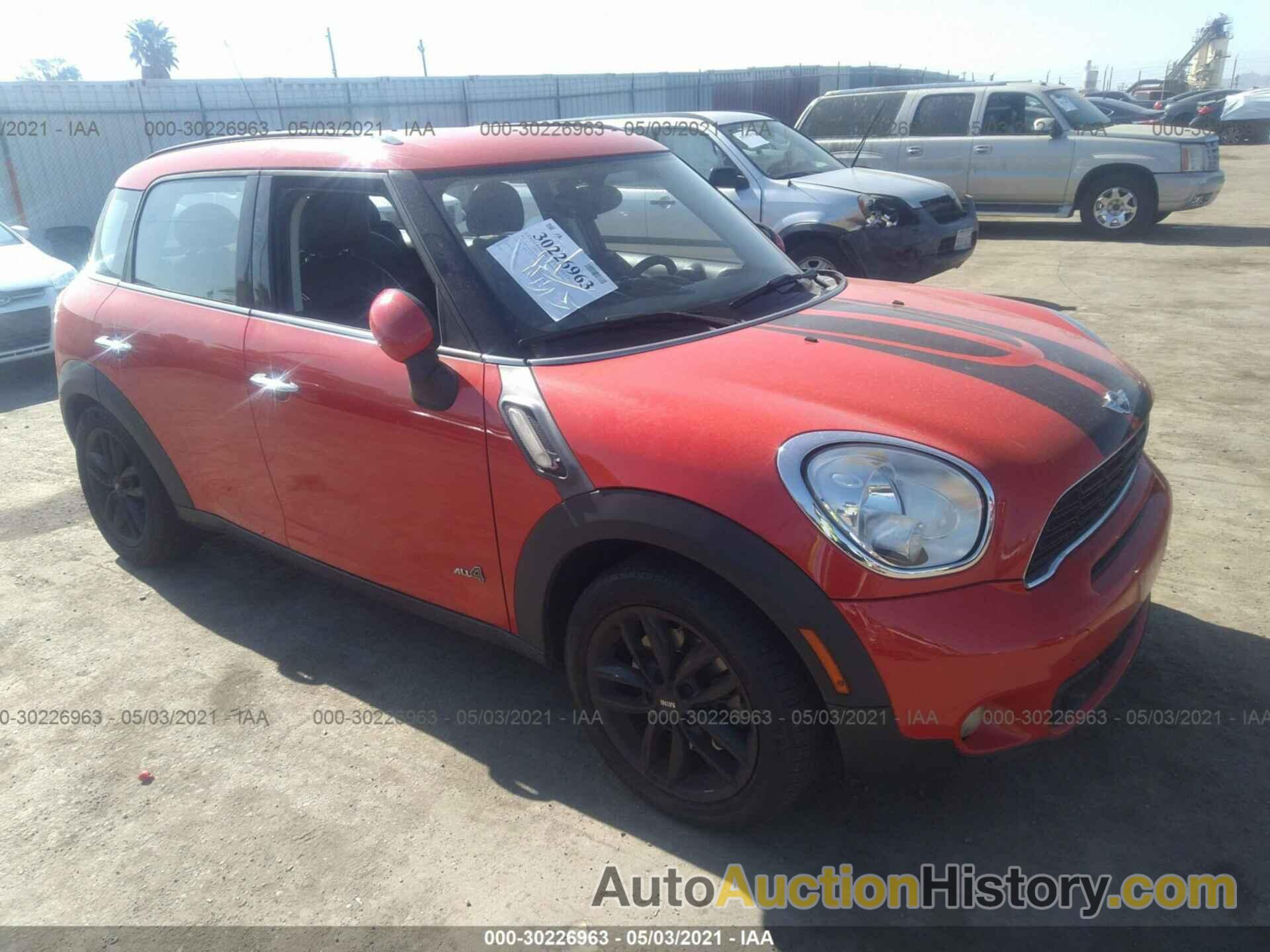 MINI COOPER COUNTRYMAN S, WMWZC5C55CWL62097