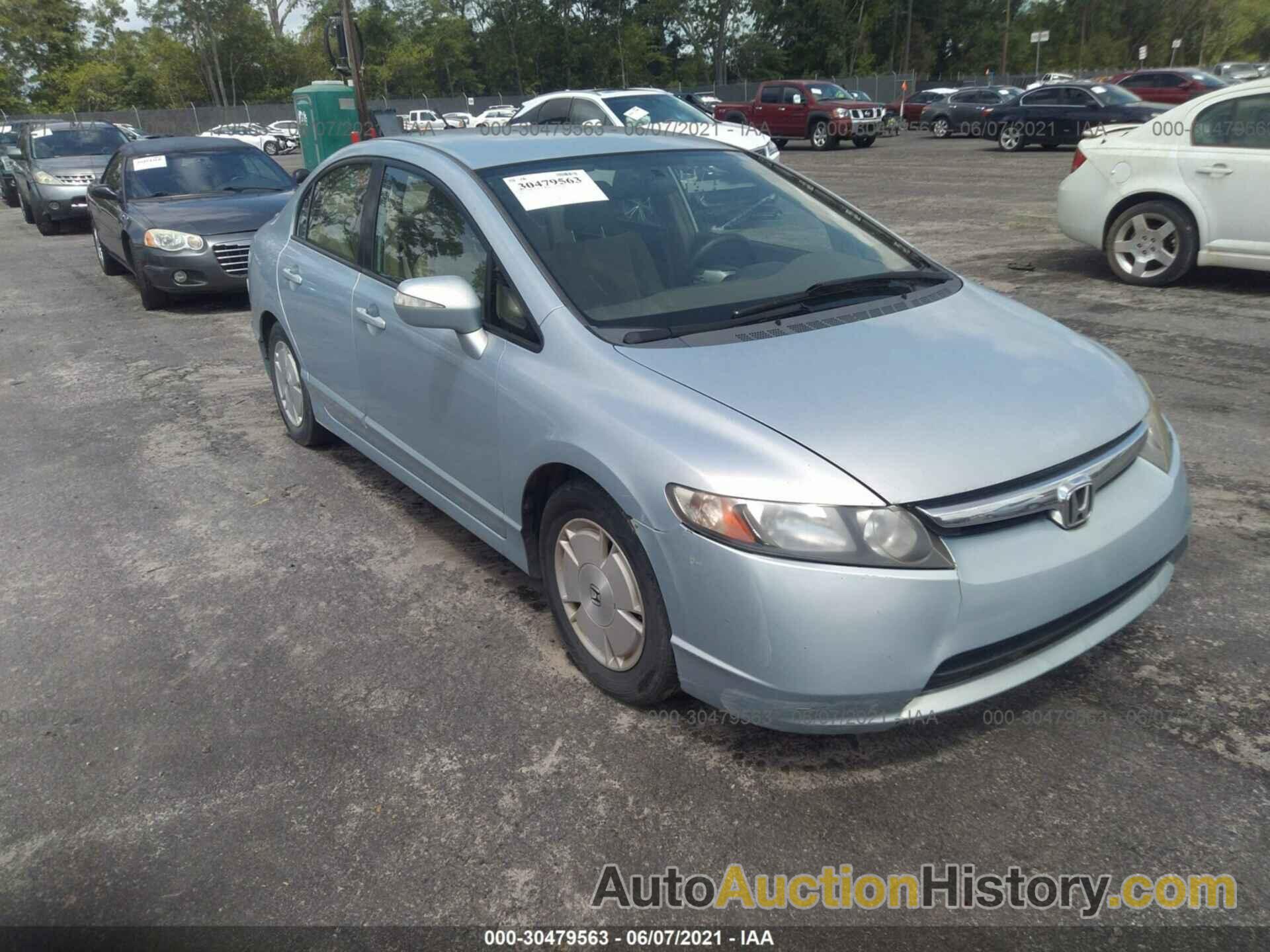 HONDA CIVIC HYBRID, JHMFA36246S012004