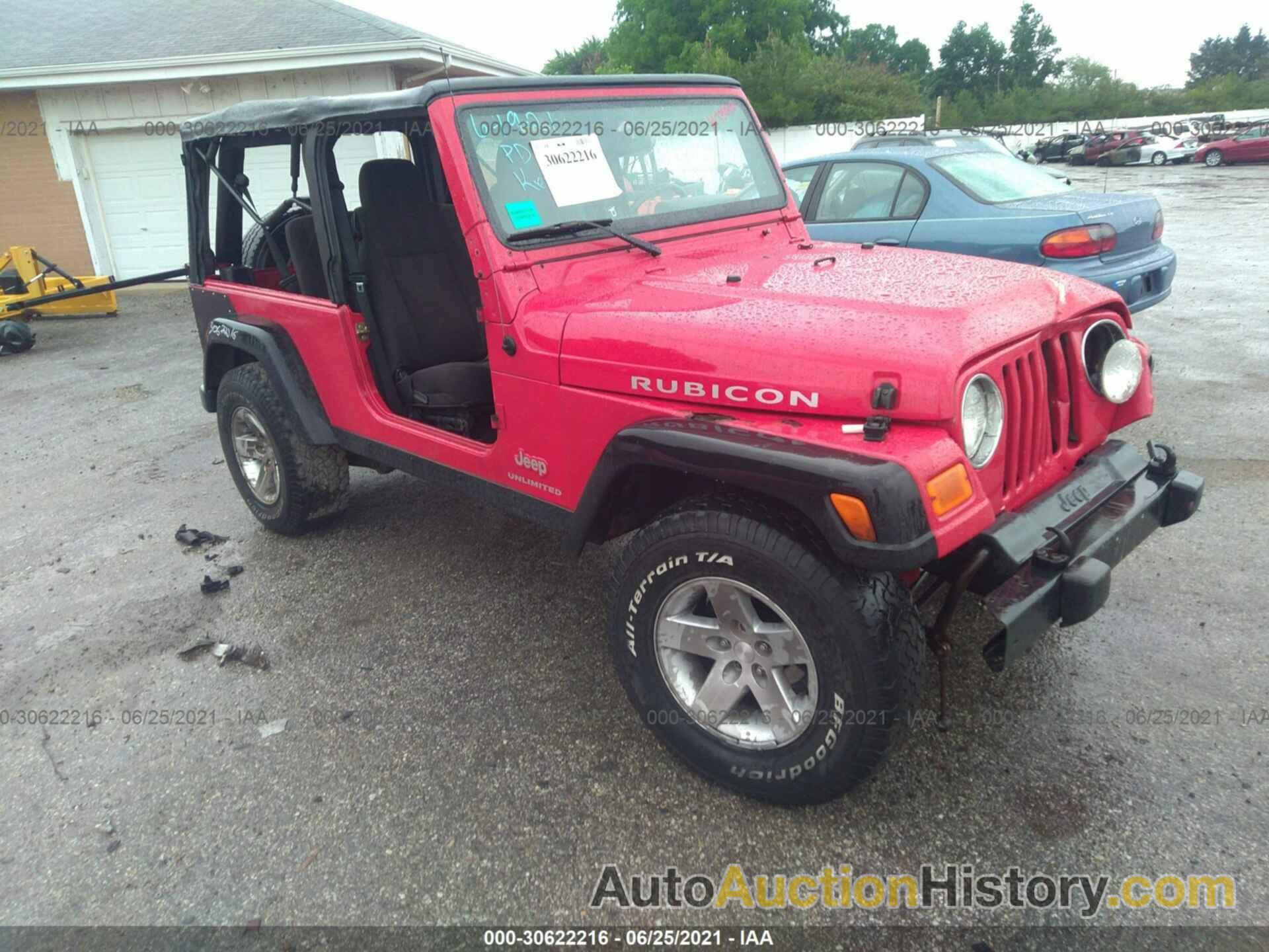 JEEP TJ UNLIMITED RUBICON, 1J4FA64SX5P335989