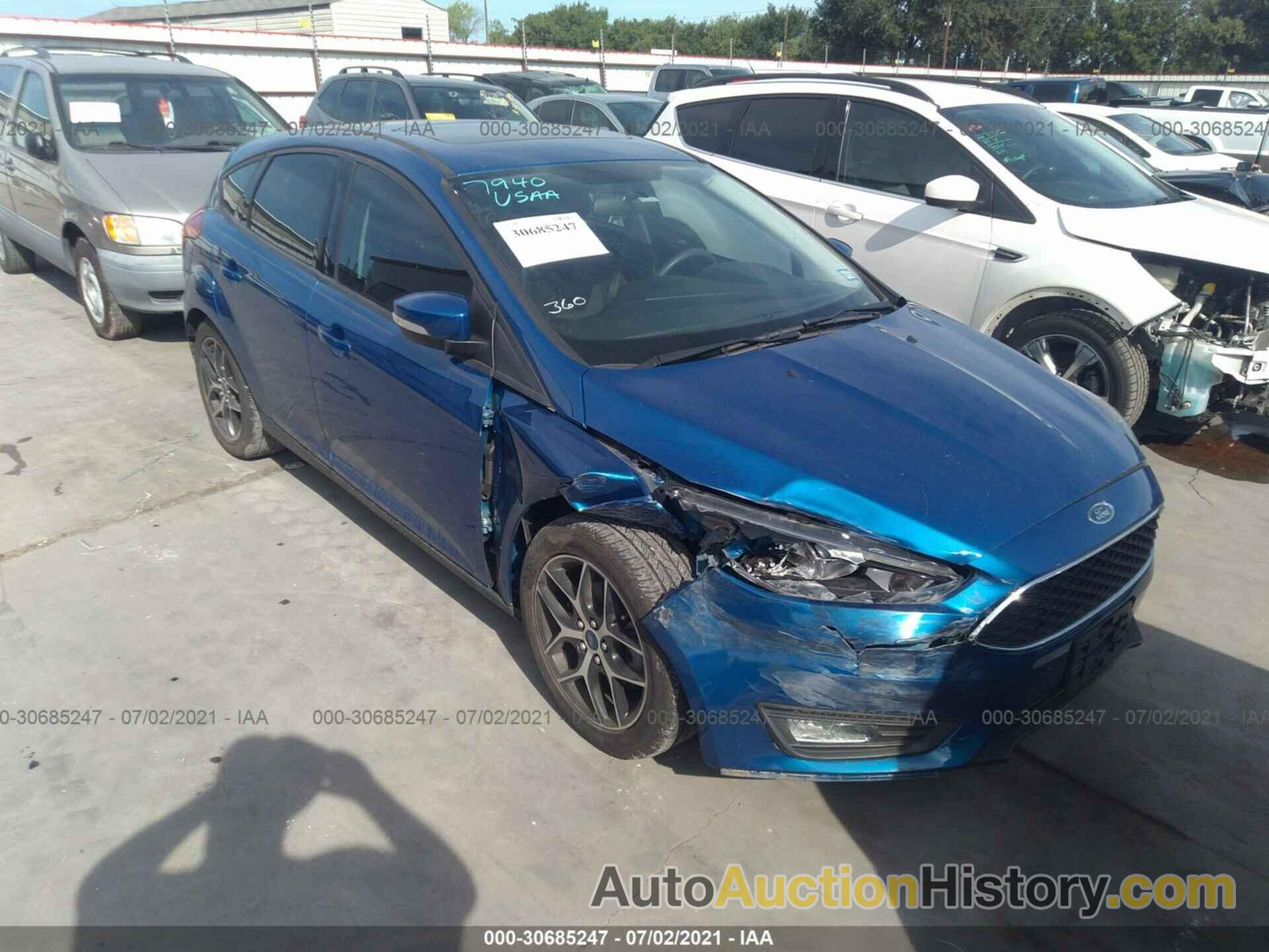 FORD FOCUS SEL, 1FADP3M23JL201195