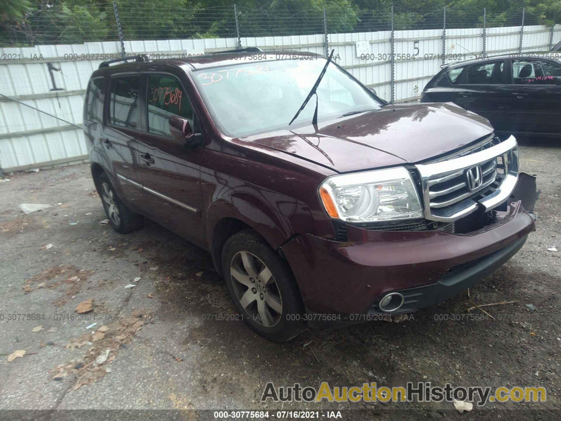 HONDA PILOT TOURING, 5FNYF4H99EB008764