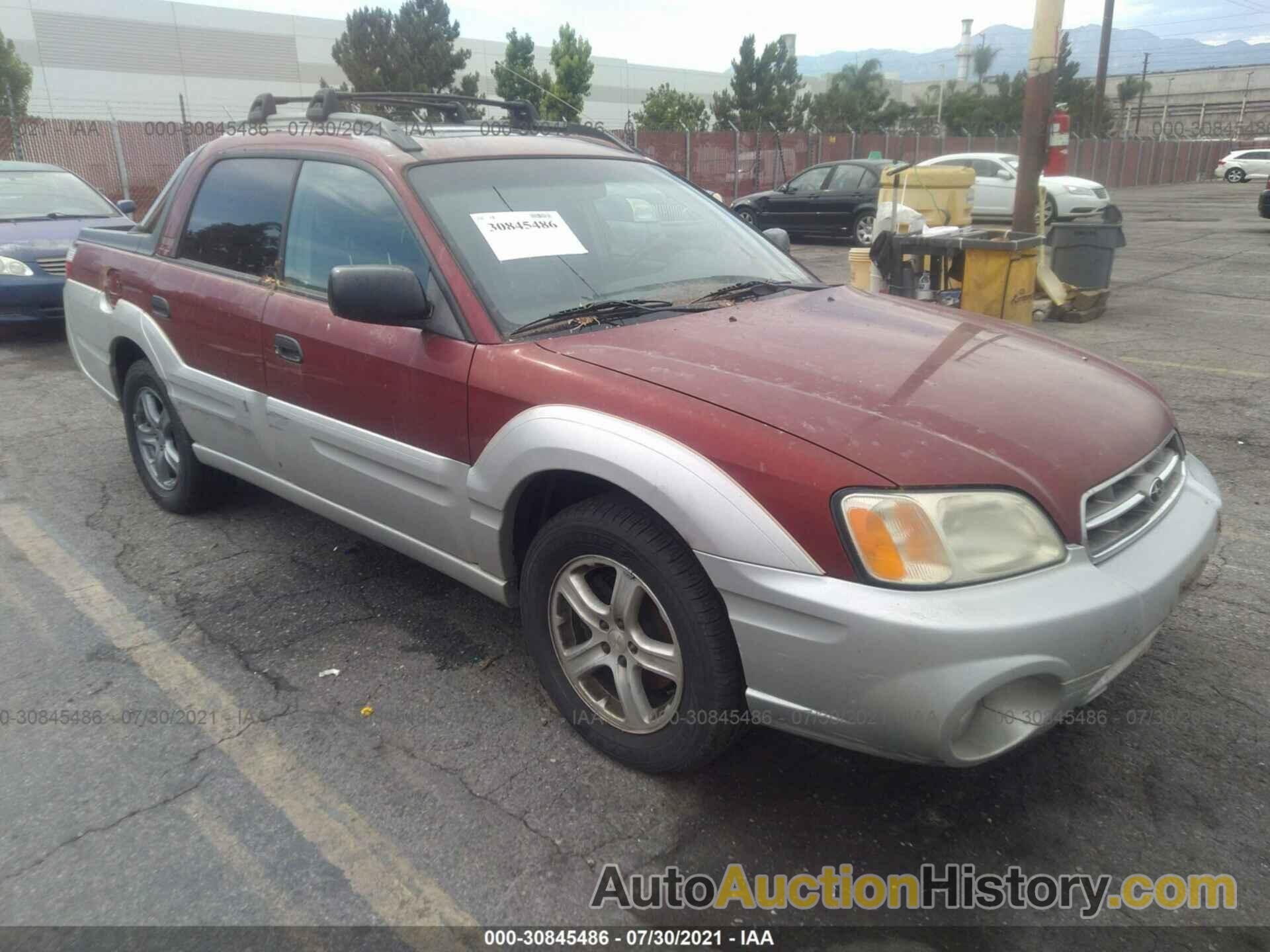 SUBARU BAJA SPORT, 4S4BT62C247102192