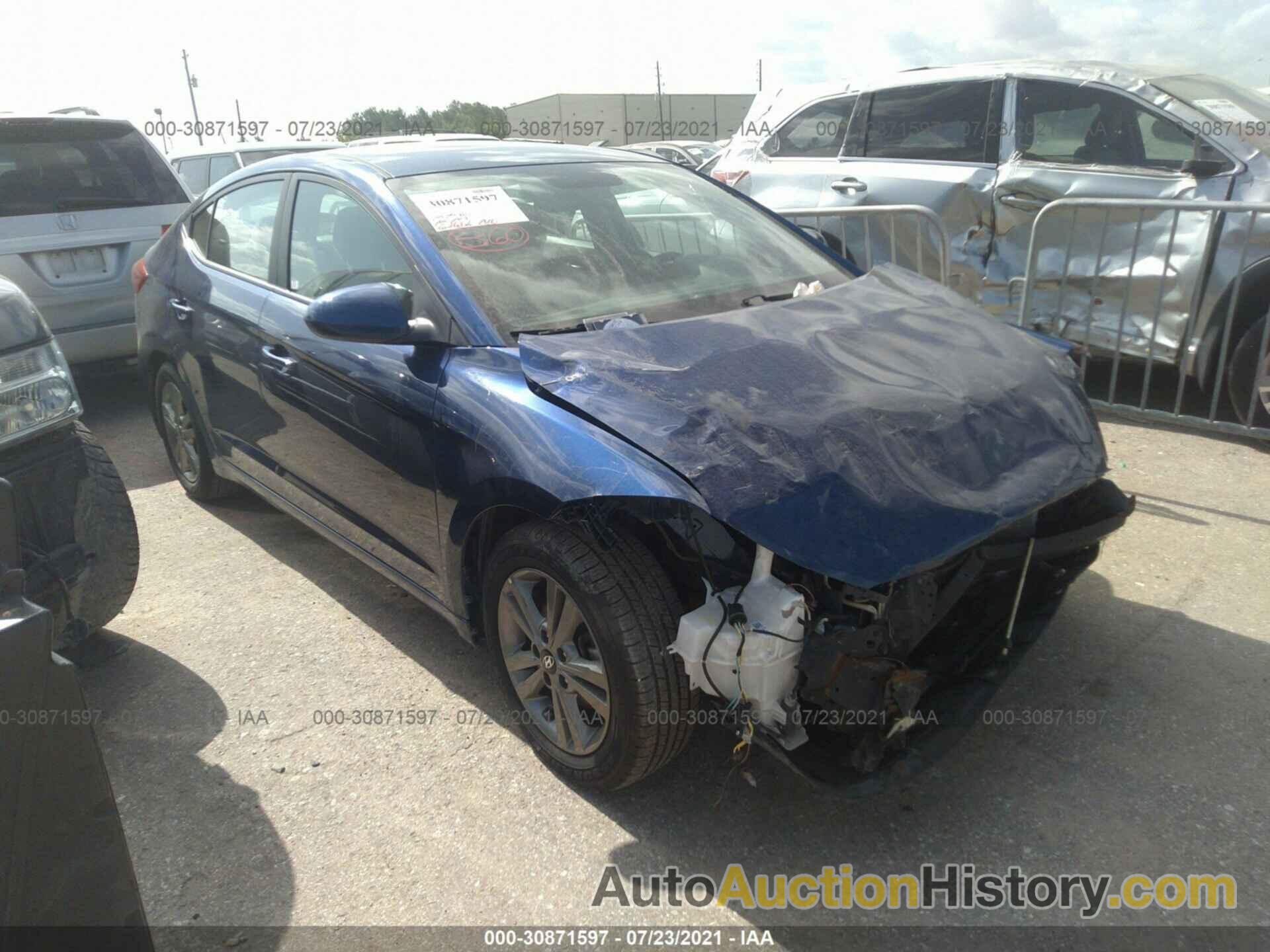 HYUNDAI ELANTRA SEL, 5NPD84LF7JH313522