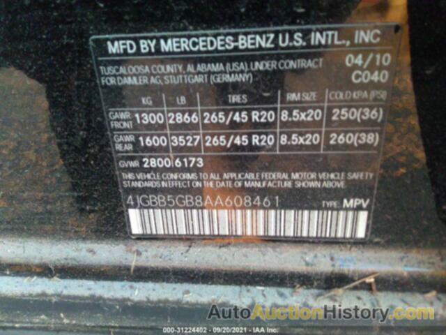 MERCEDES-BENZ ML 350, 4JGBB5GB8AA608461