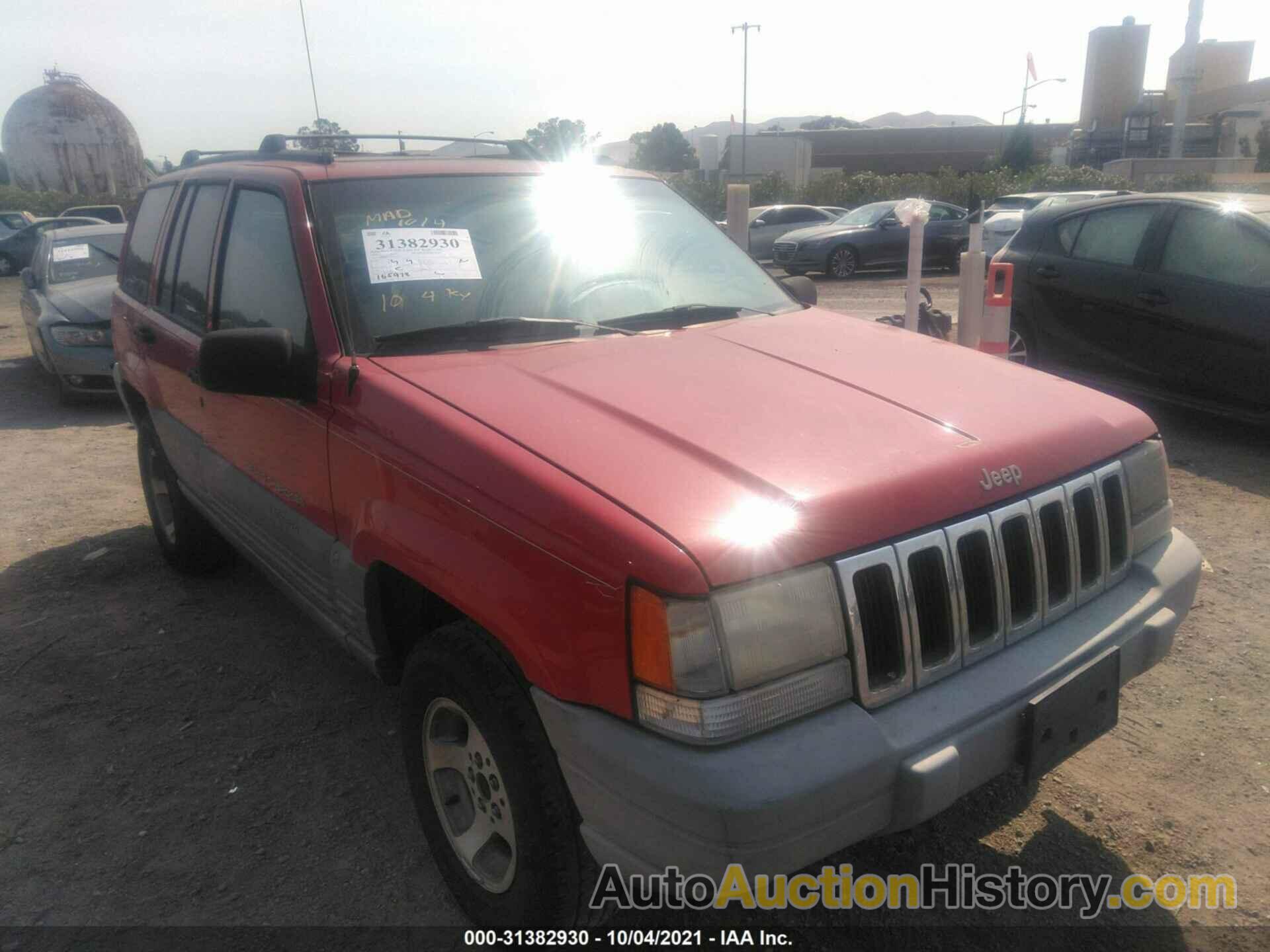 JEEP GRAND CHEROKEE LAREDO, 1J4GZ58Y7WC123999