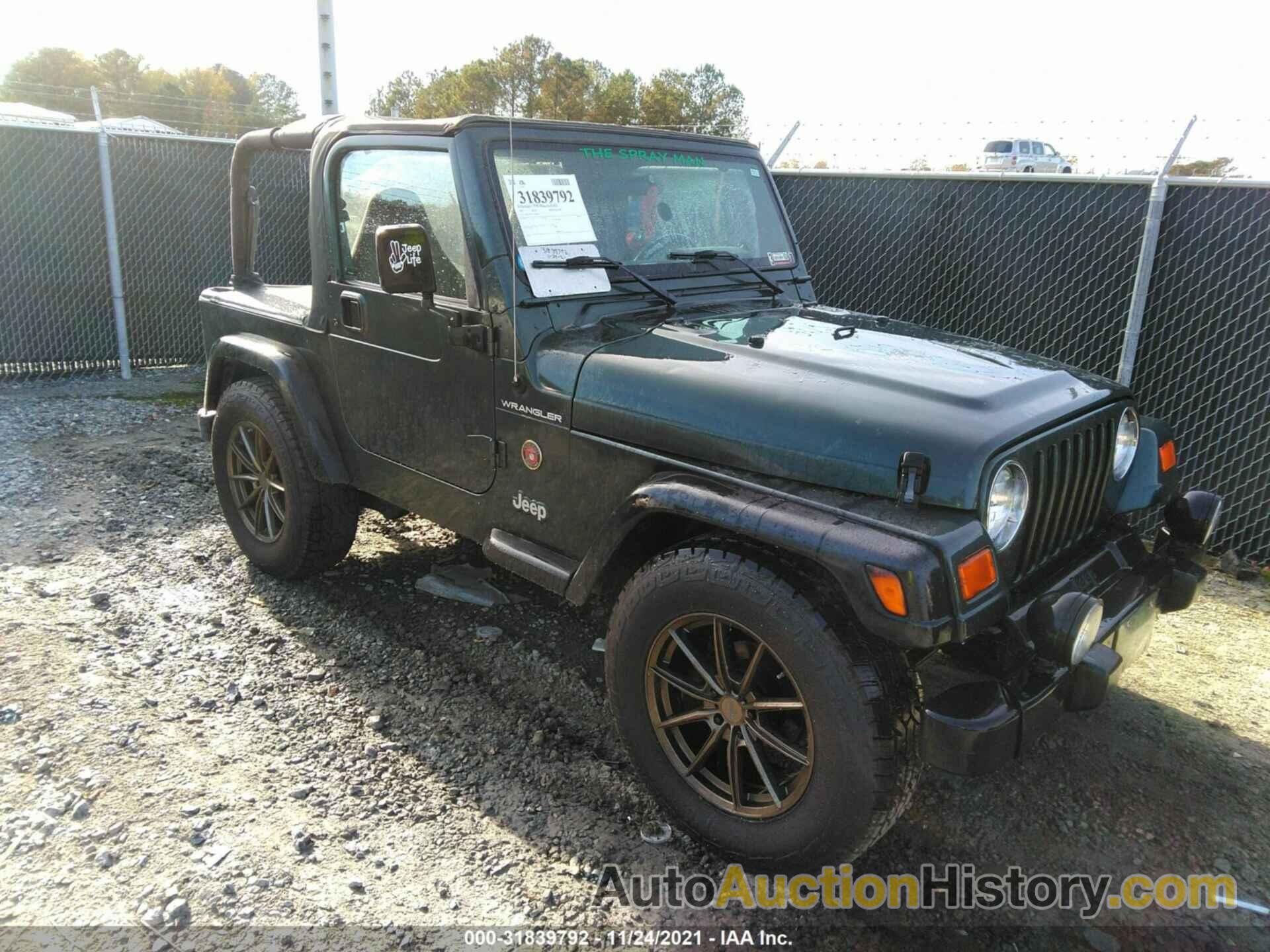 JEEP WRANGLER SE, 1J4FA29P72P769599