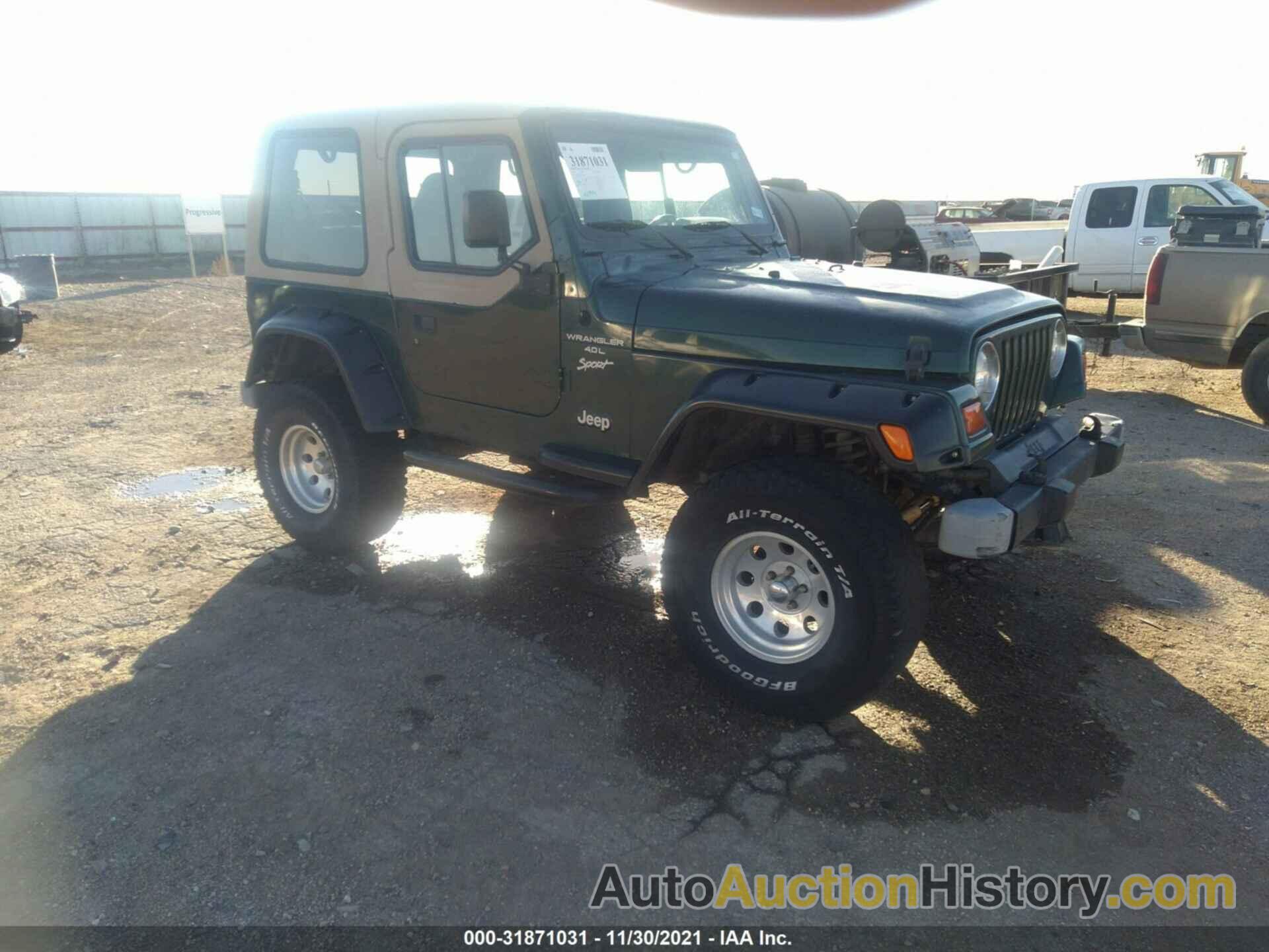 JEEP WRANGLER SPORT, 1J4FY19S7XP490347