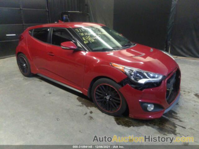 HYUNDAI VELOSTER TURBO W/BLACK, KMHTC6AE2EU199582