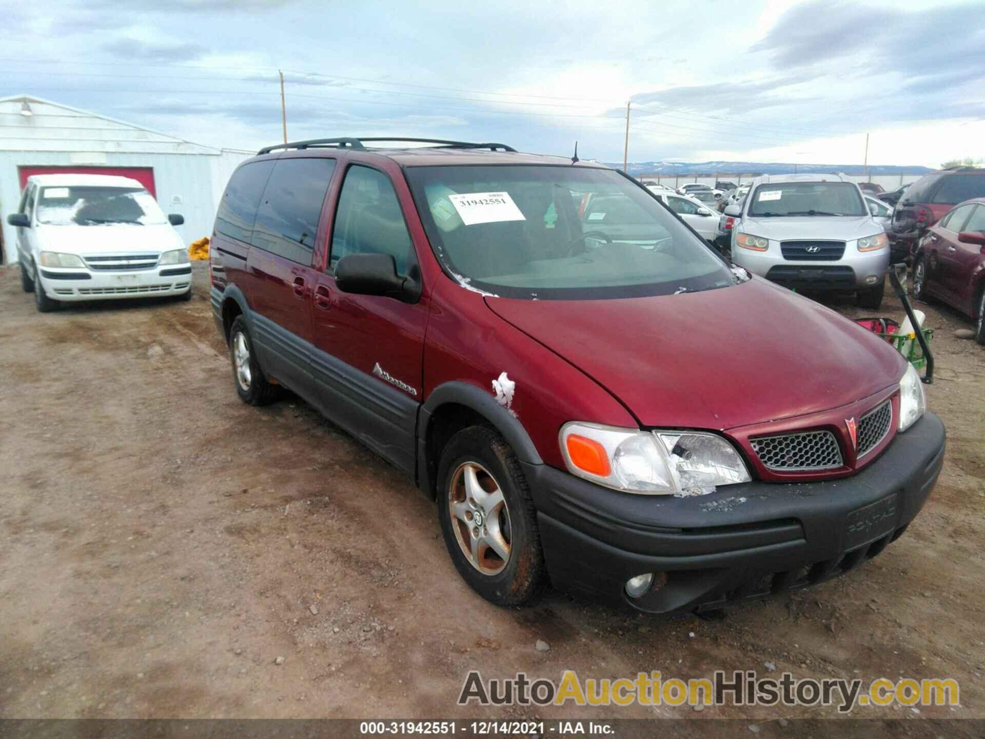 PONTIAC MONTANA W/1SE PKG, 1GMDX03E71D296029