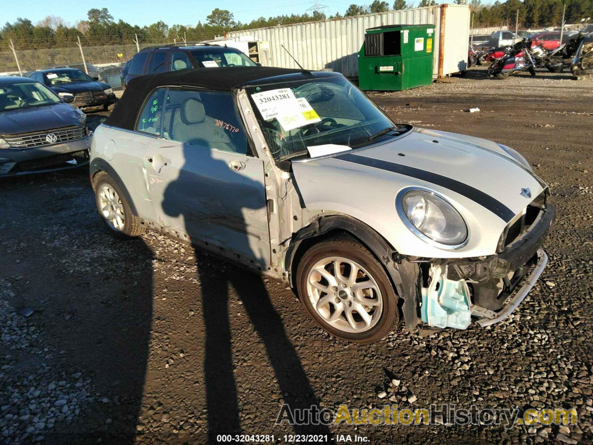 MINI COOPER CONVERTIBLE, WMWWG5C54G3C19479