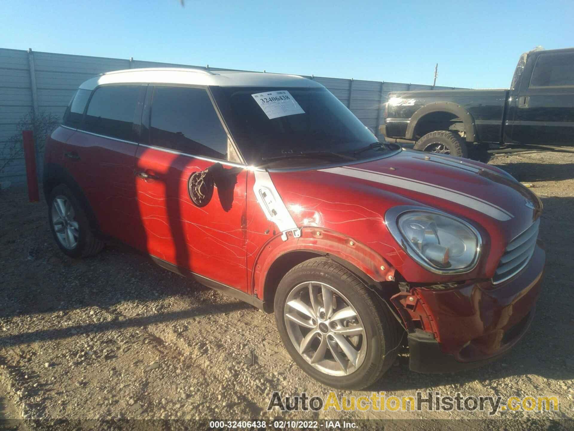 MINI COOPER COUNTRYMAN, WMWZB3C54DWM07152