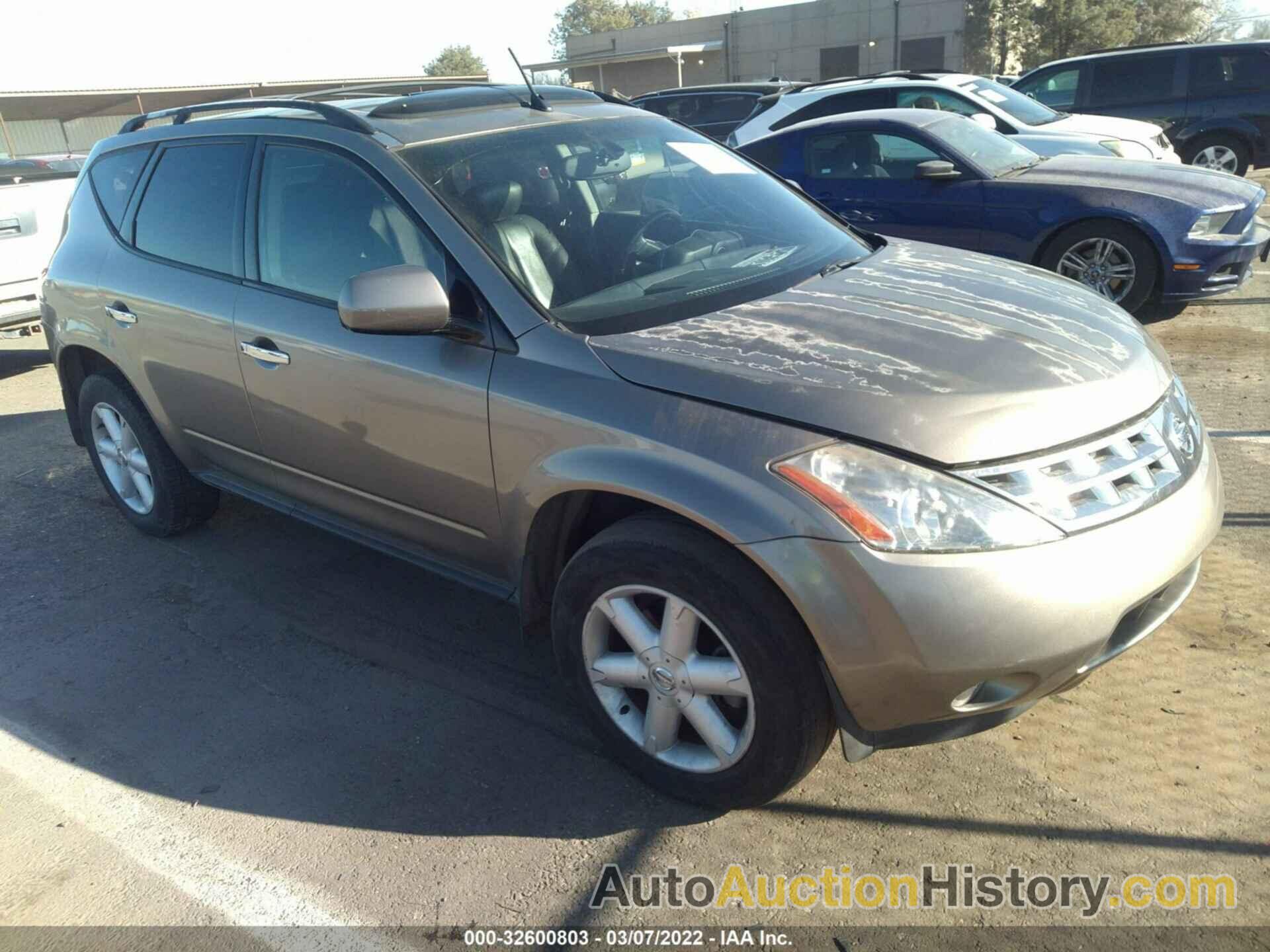 NISSAN MURANO SE, JN8AZ08W74W329014