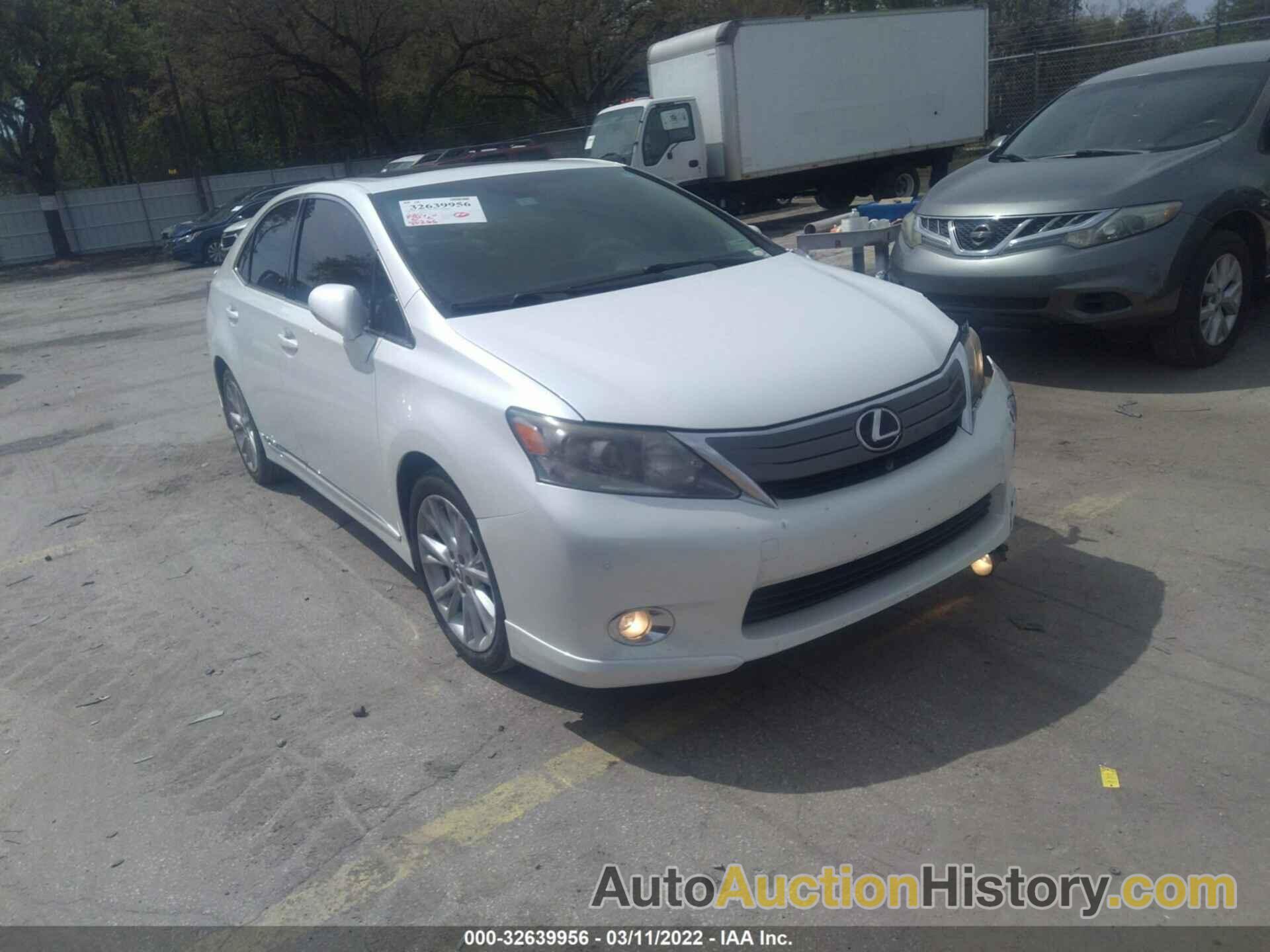 LEXUS HS 250H, JTHBB1BA0B2044343