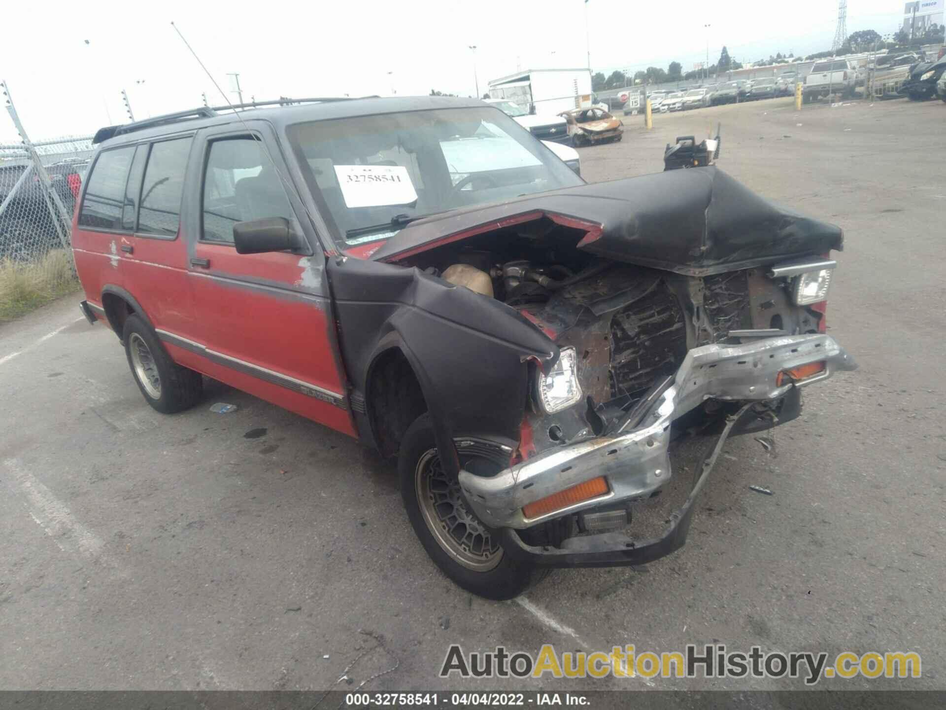 CHEVROLET BLAZER S10, 1GNCS13Z1M2181909