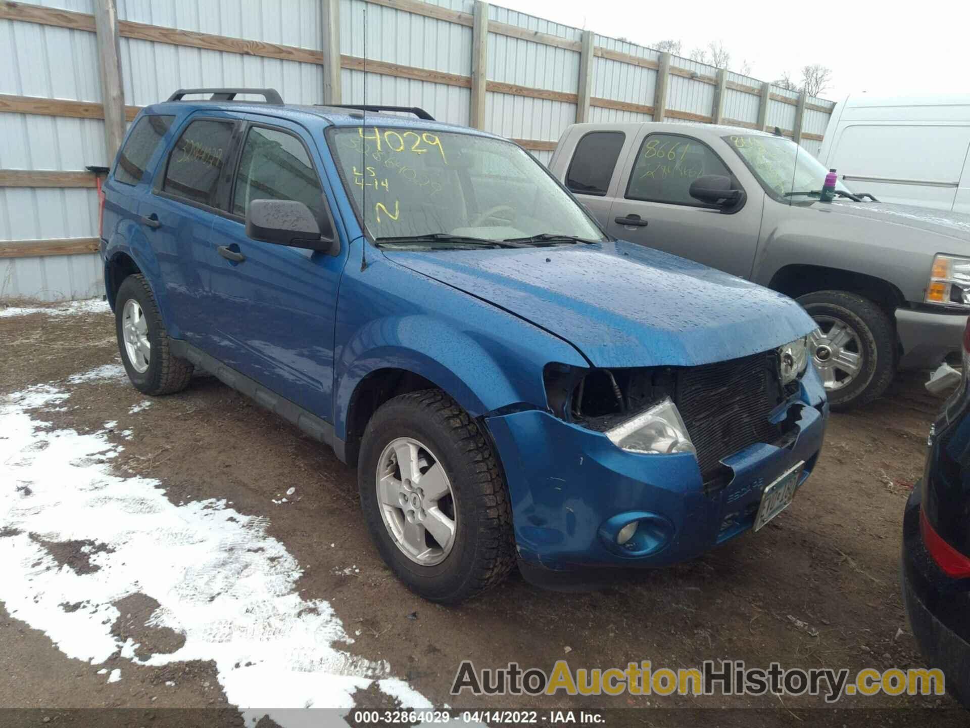 FORD ESCAPE XLT, 1FMCU0DG9BKA41609