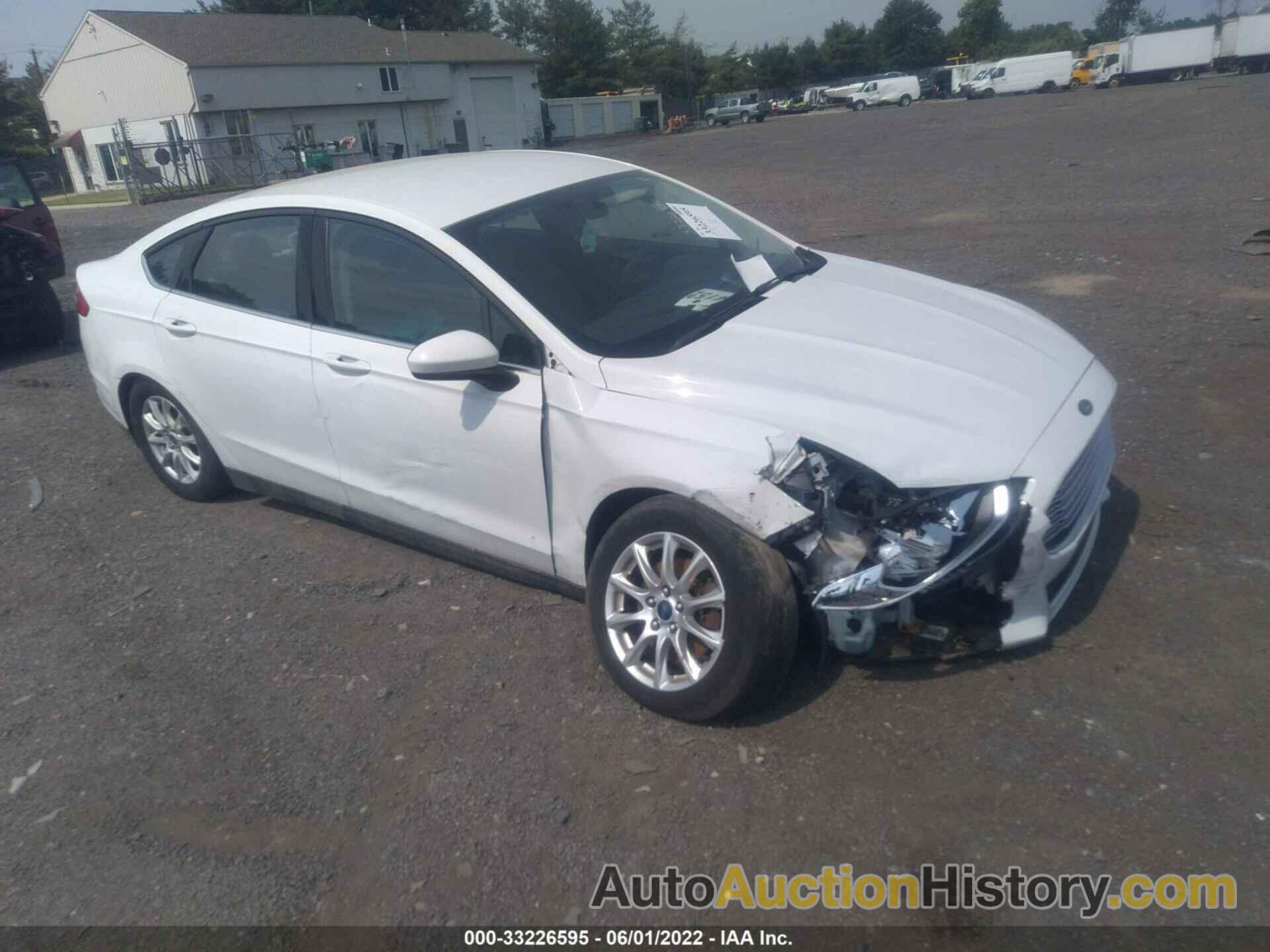 FORD FUSION S, 1FA6P0G73F5125133