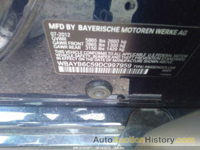 BMW 750I XDRIVE, WBAYB6C59DC997959