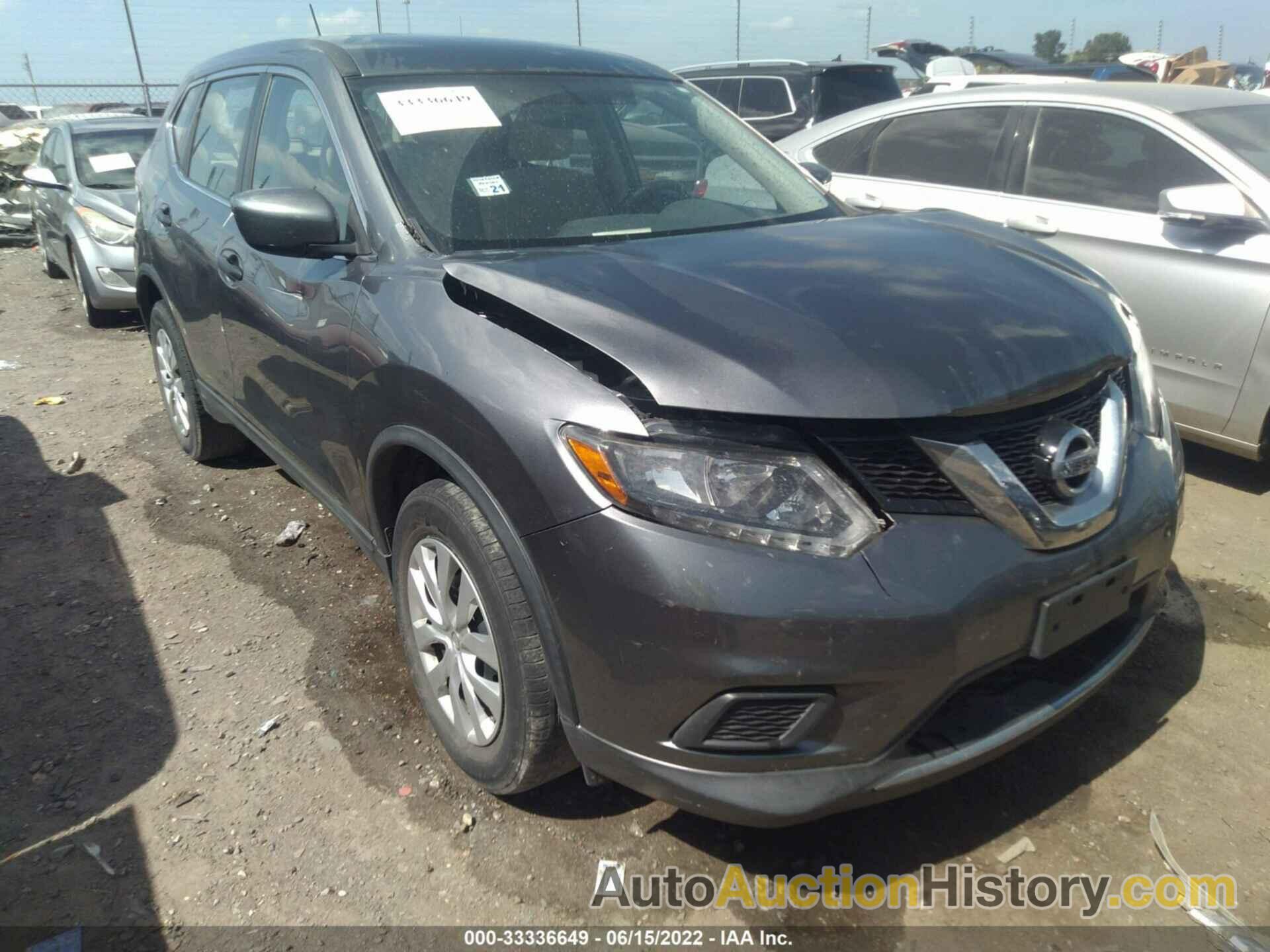 NISSAN ROGUE S, KNMAT2MT6GP592890