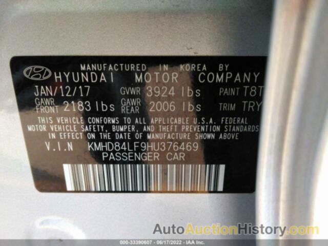 HYUNDAI ELANTRA VALUE EDITION, KMHD84LF9HU376469