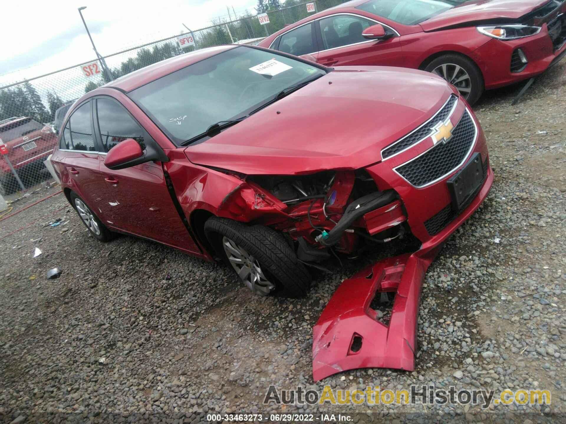 CHEVROLET CRUZE LT W/1LT, 1G1PF5S91B7190920