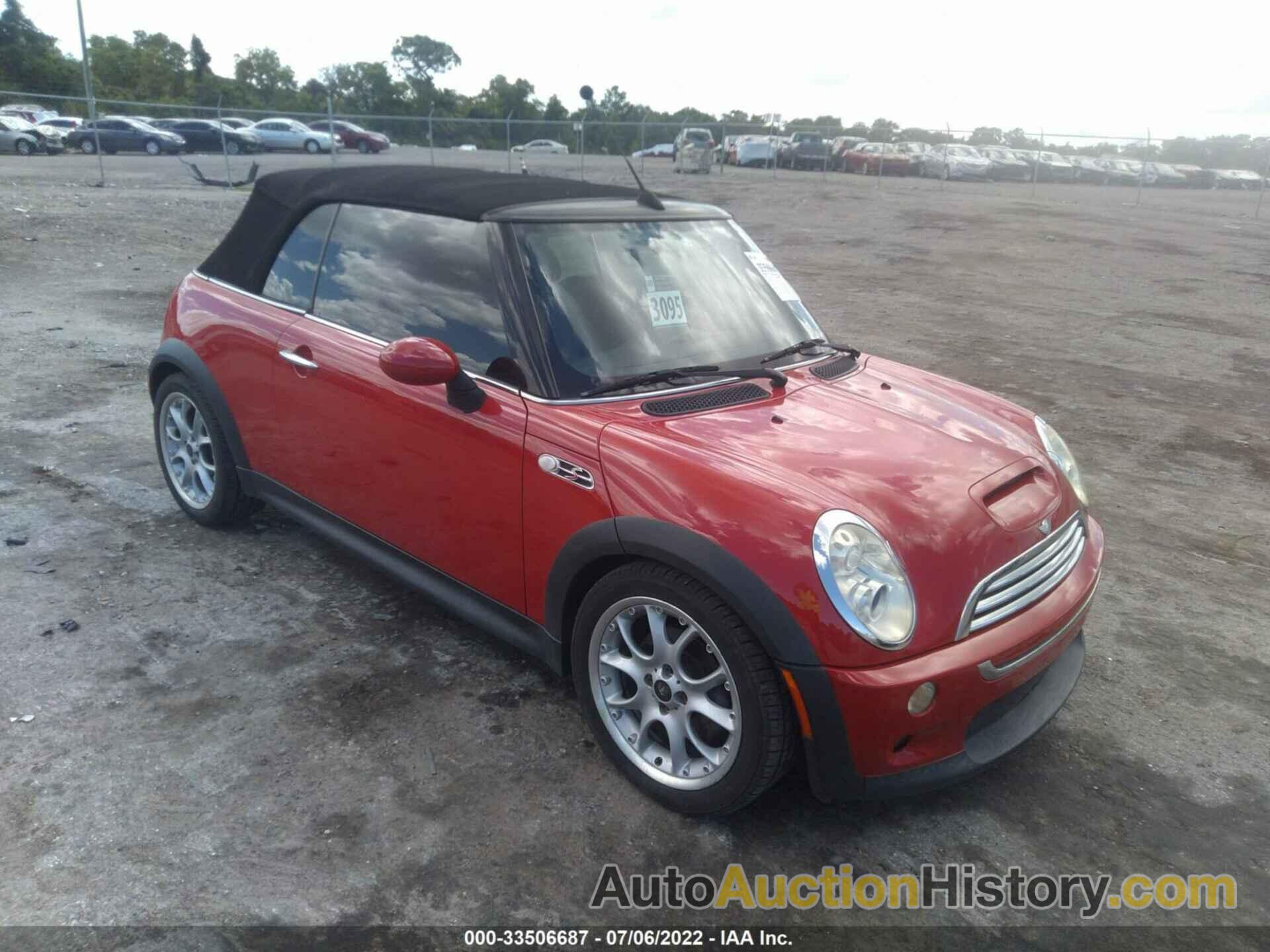 MINI COOPER CONVERTIBLE S, WMWRH33598TL96428