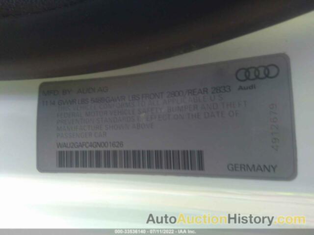 AUDI A7 3.0T PREMIUM PLUS, WAU2GAFC4GN001626