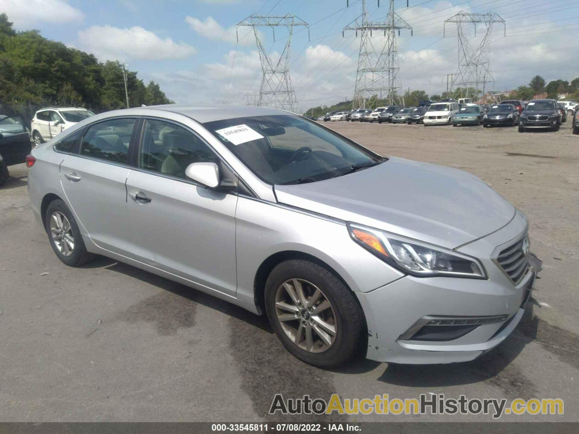 HYUNDAI SONATA 2.4L SE, 5NPE24AF5FH001666