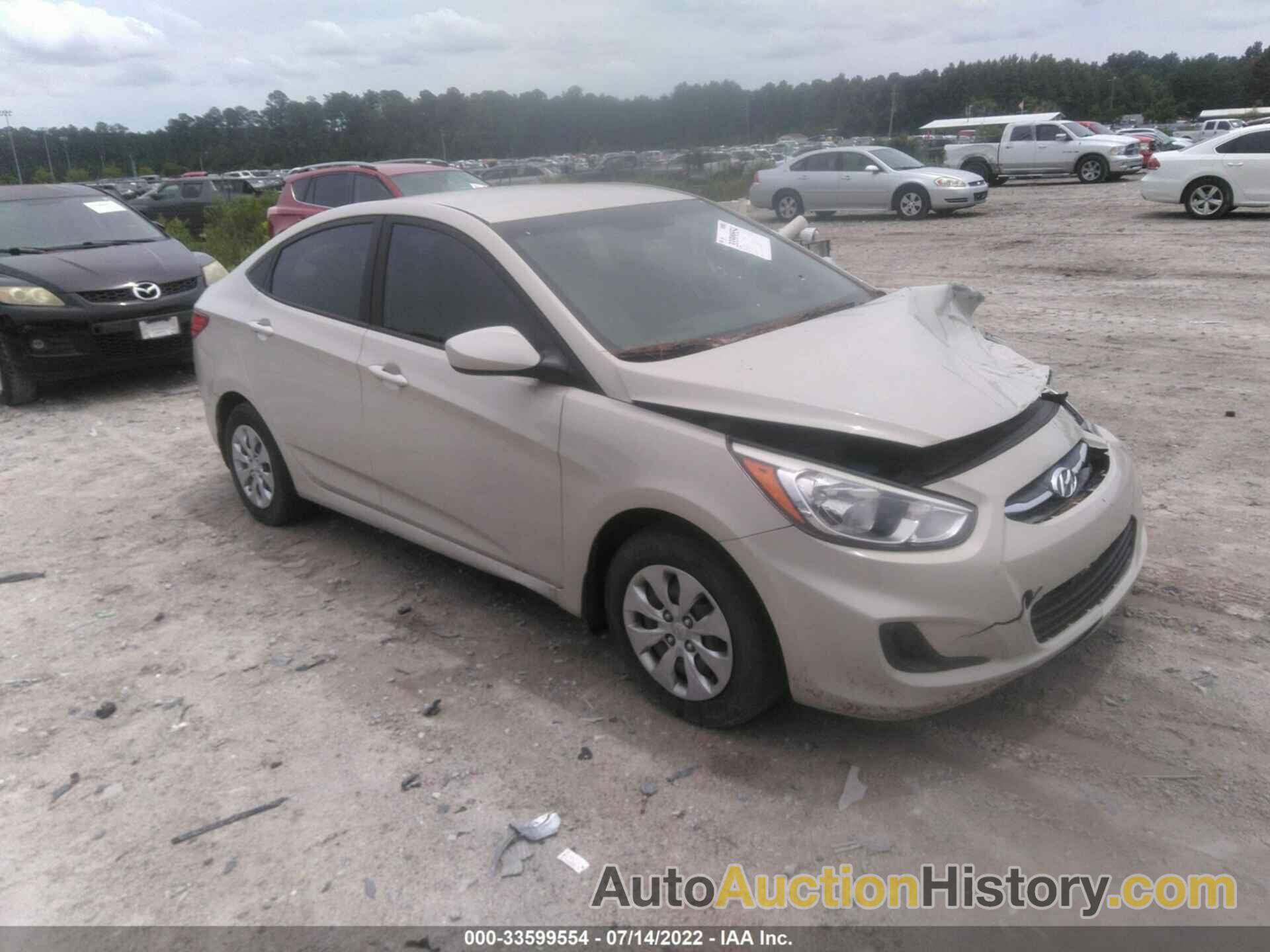 HYUNDAI ACCENT SE, KMHCT4AE3GU161611