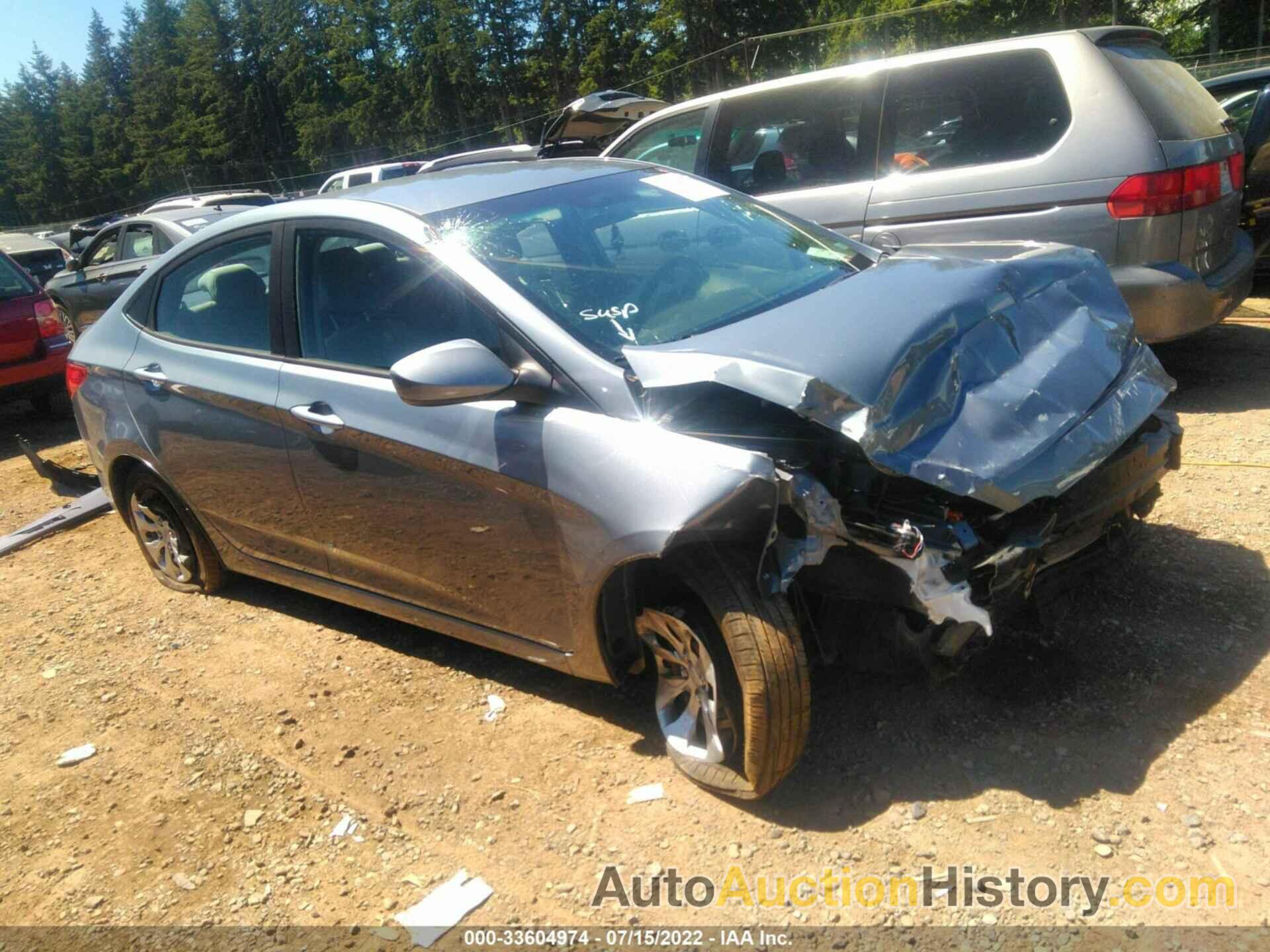 HYUNDAI ACCENT SE, KMHCT4AE4HU358286