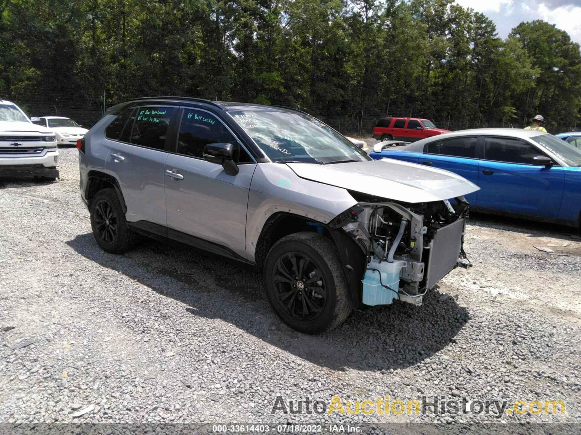 TOYOTA RAV4 HYBRID XSE, 4T3E6RFV7NU071470