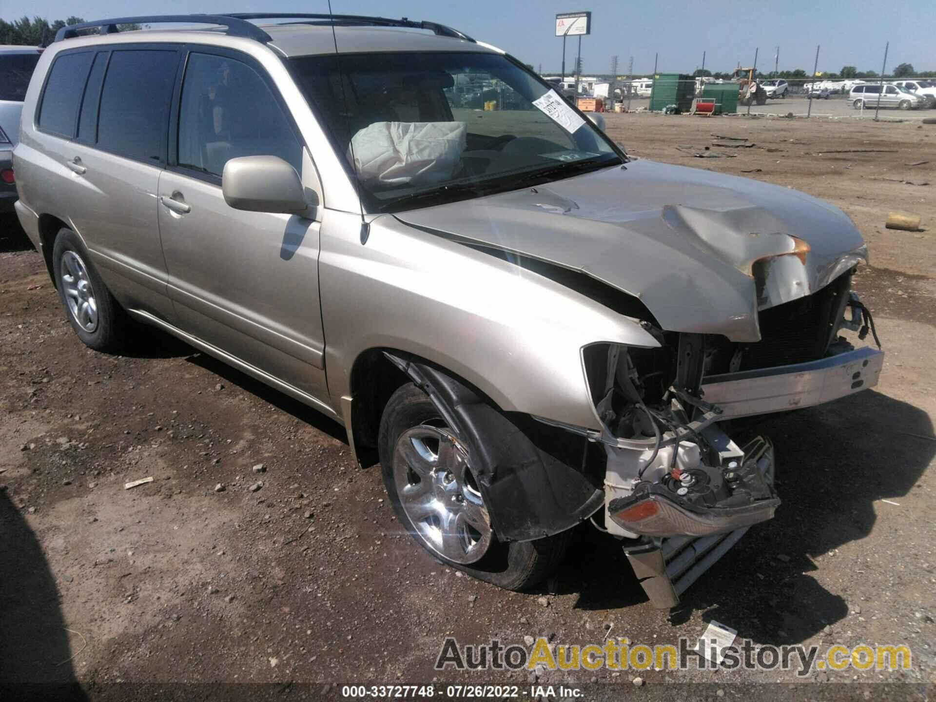 TOYOTA HIGHLANDER, JTEGD21AX20043054