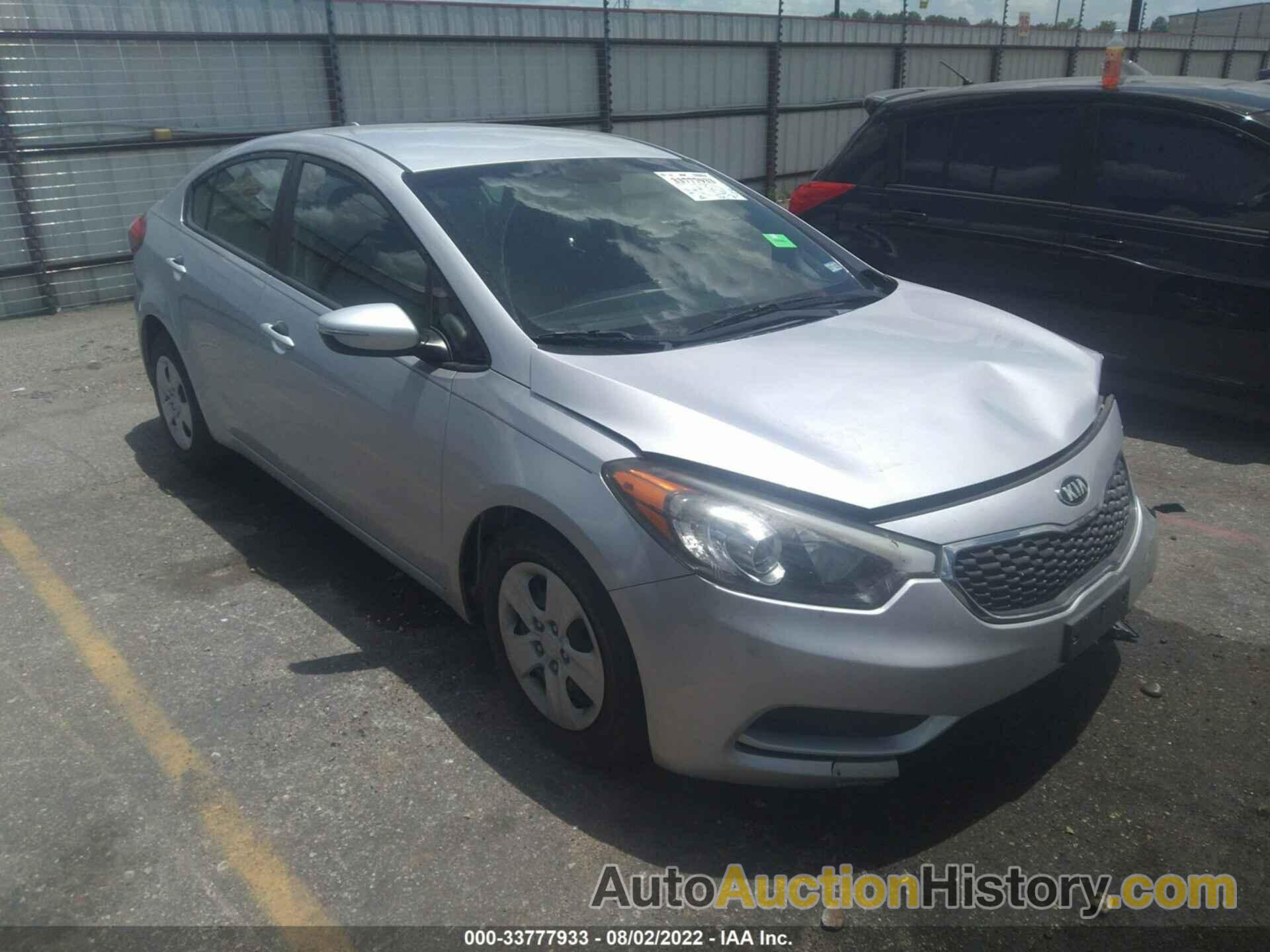 KIA FORTE LX, KNAFX4A62G5535079