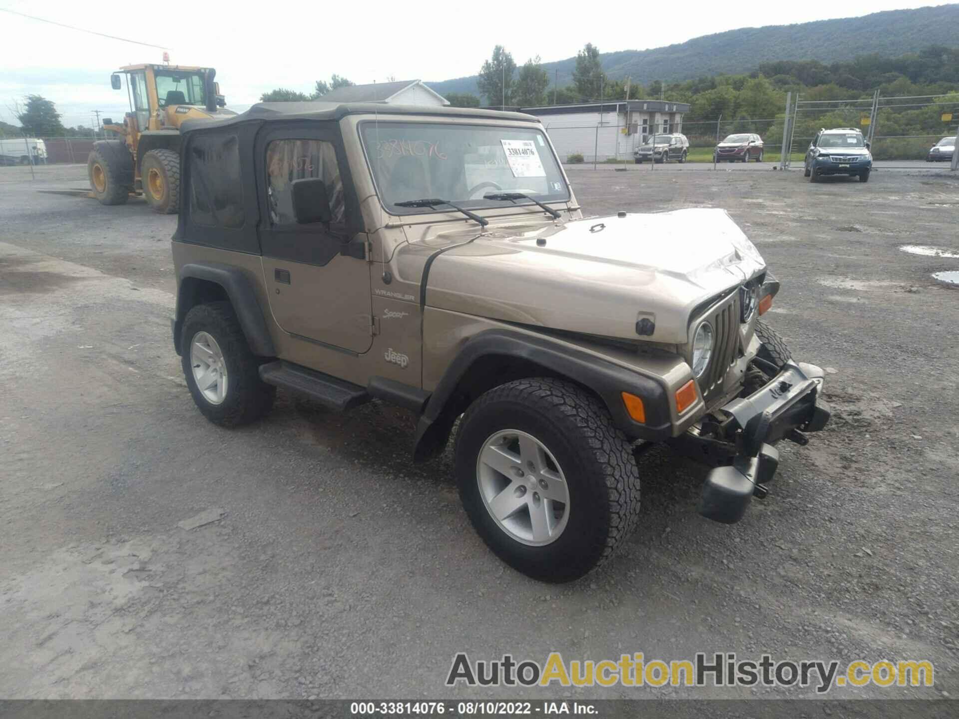 JEEP WRANGLER SPORT, 1J4FA49S92P774271