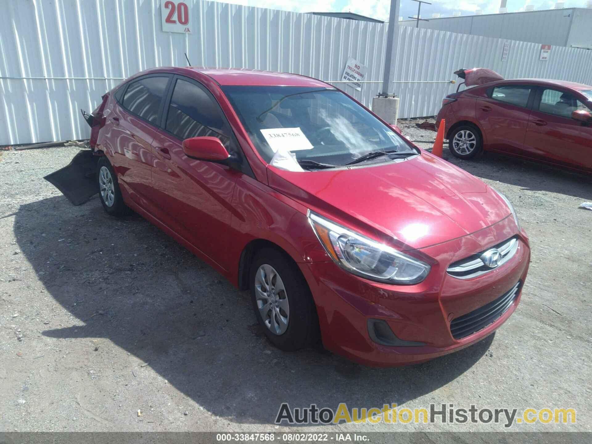 HYUNDAI ACCENT SE, KMHCT4AE4GU062277