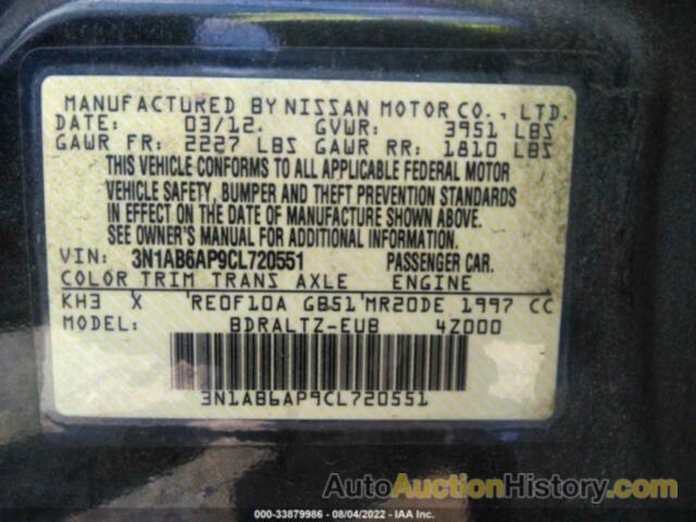 NISSAN SENTRA 2.0 SR, 3N1AB6AP9CL720551