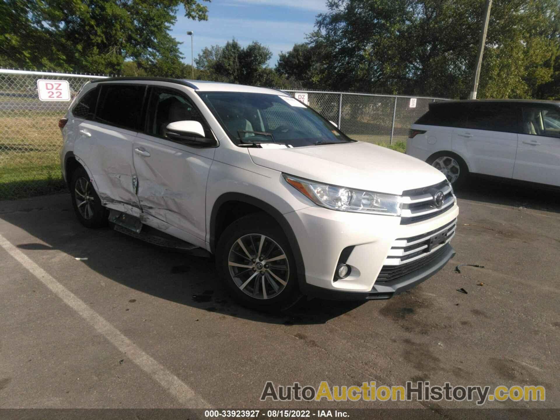 TOYOTA HIGHLANDER SE/XLE, 5TDKZRFH2HS191106