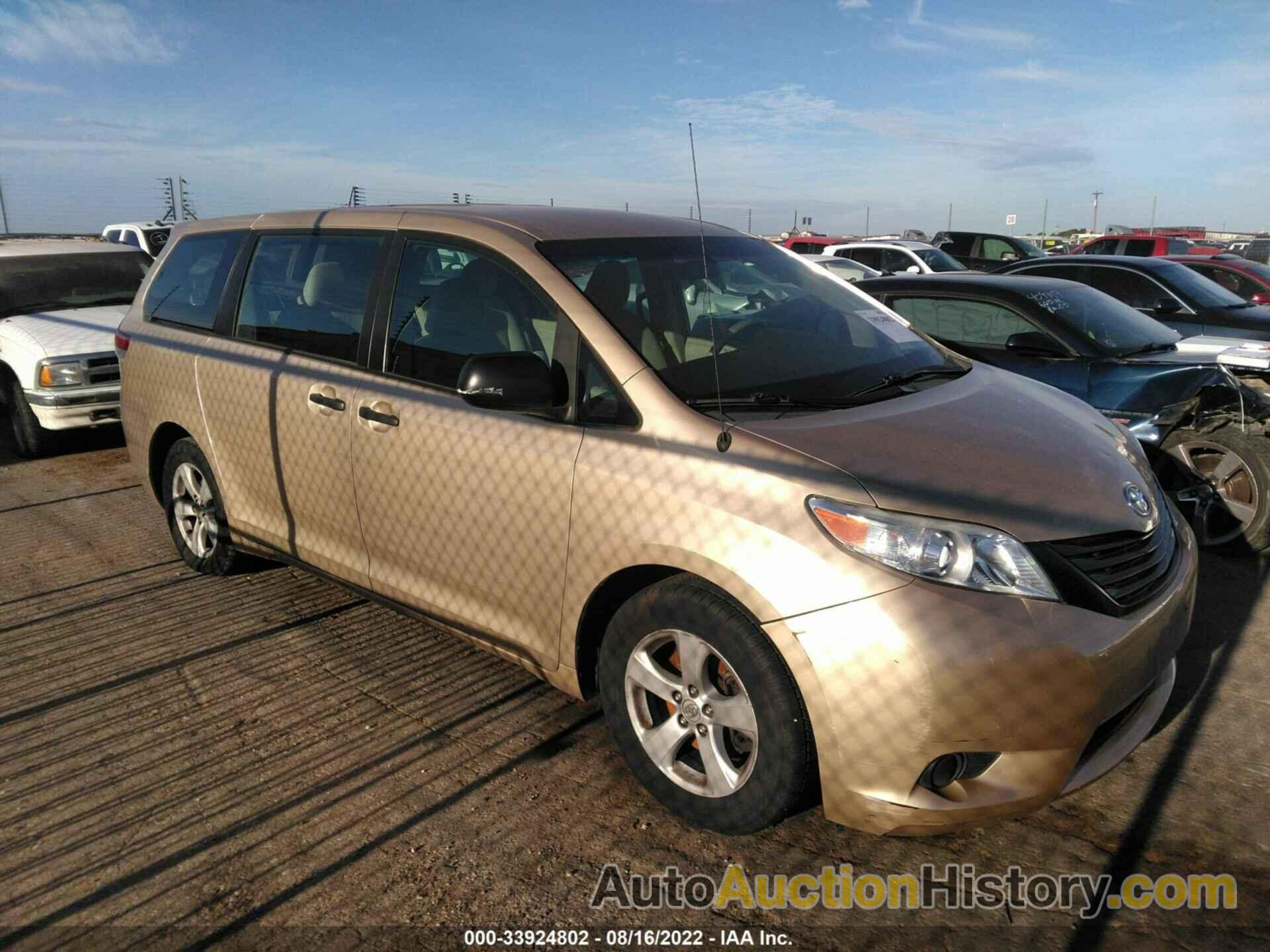 TOYOTA SIENNA, 5TDZK3DC9BS031822