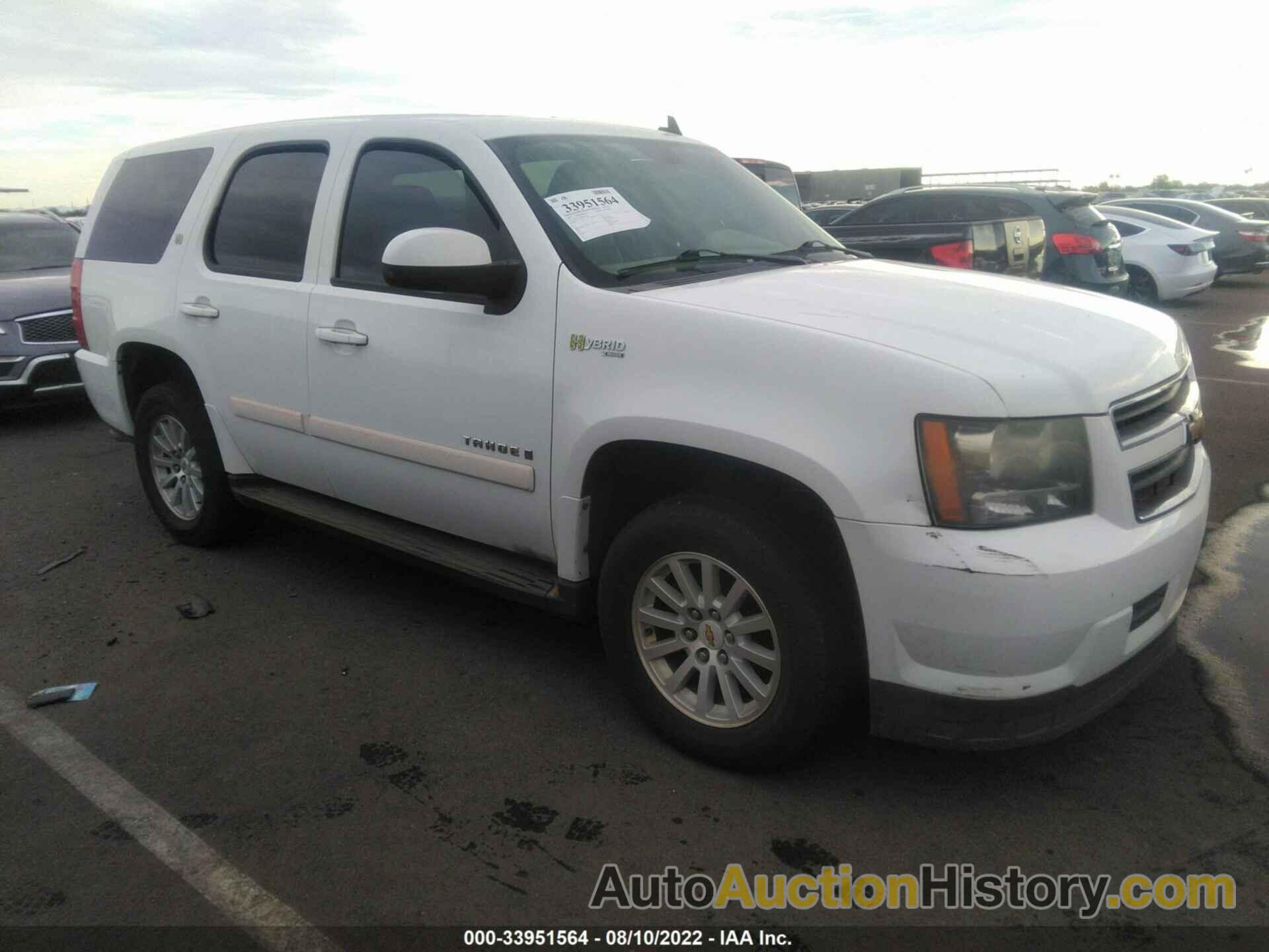 CHEVROLET TAHOE HYBRID, 1GNFC13599R187821