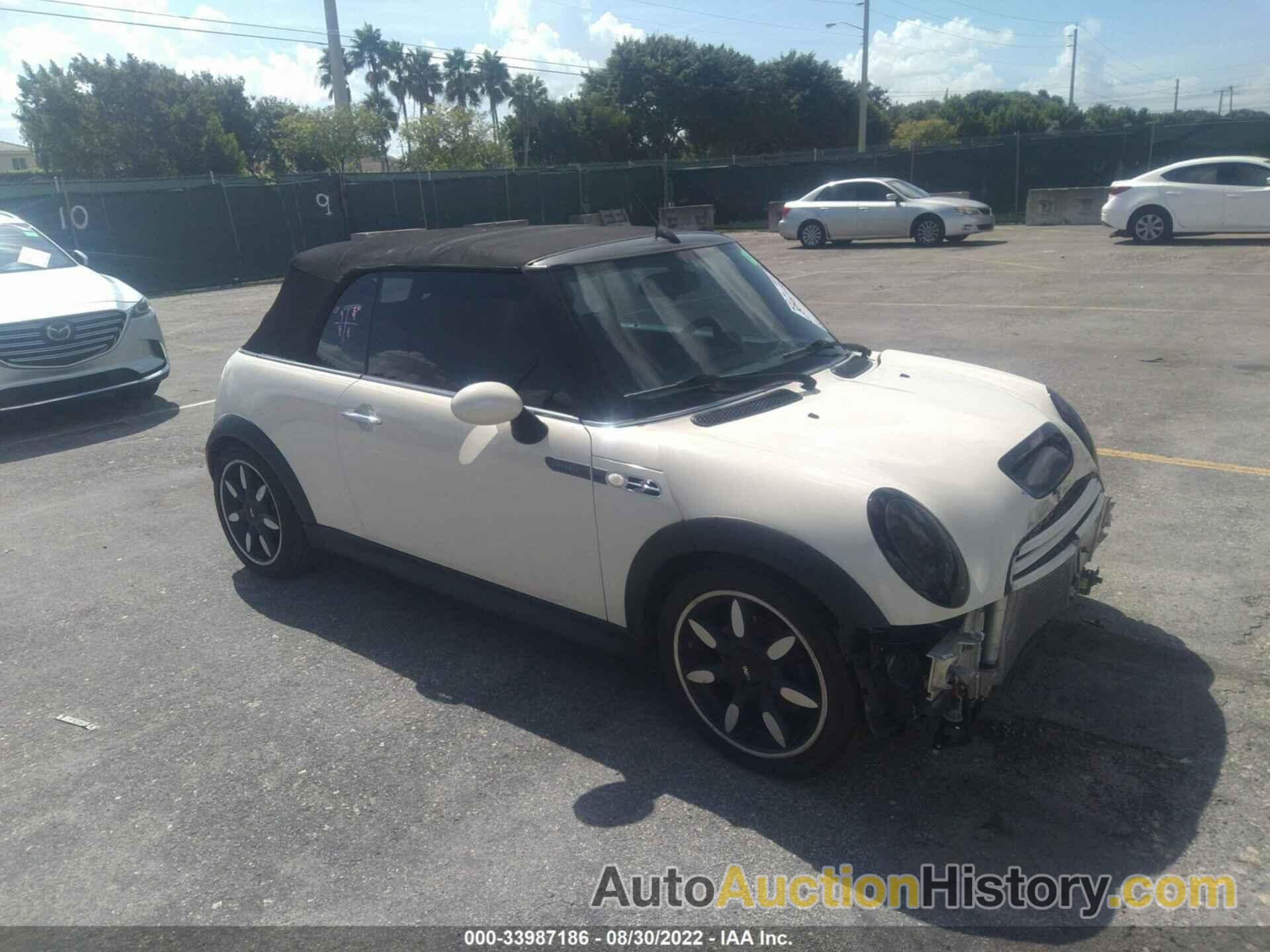 MINI COOPER CONVERTIBLE S, WMWRH335X8TL97183