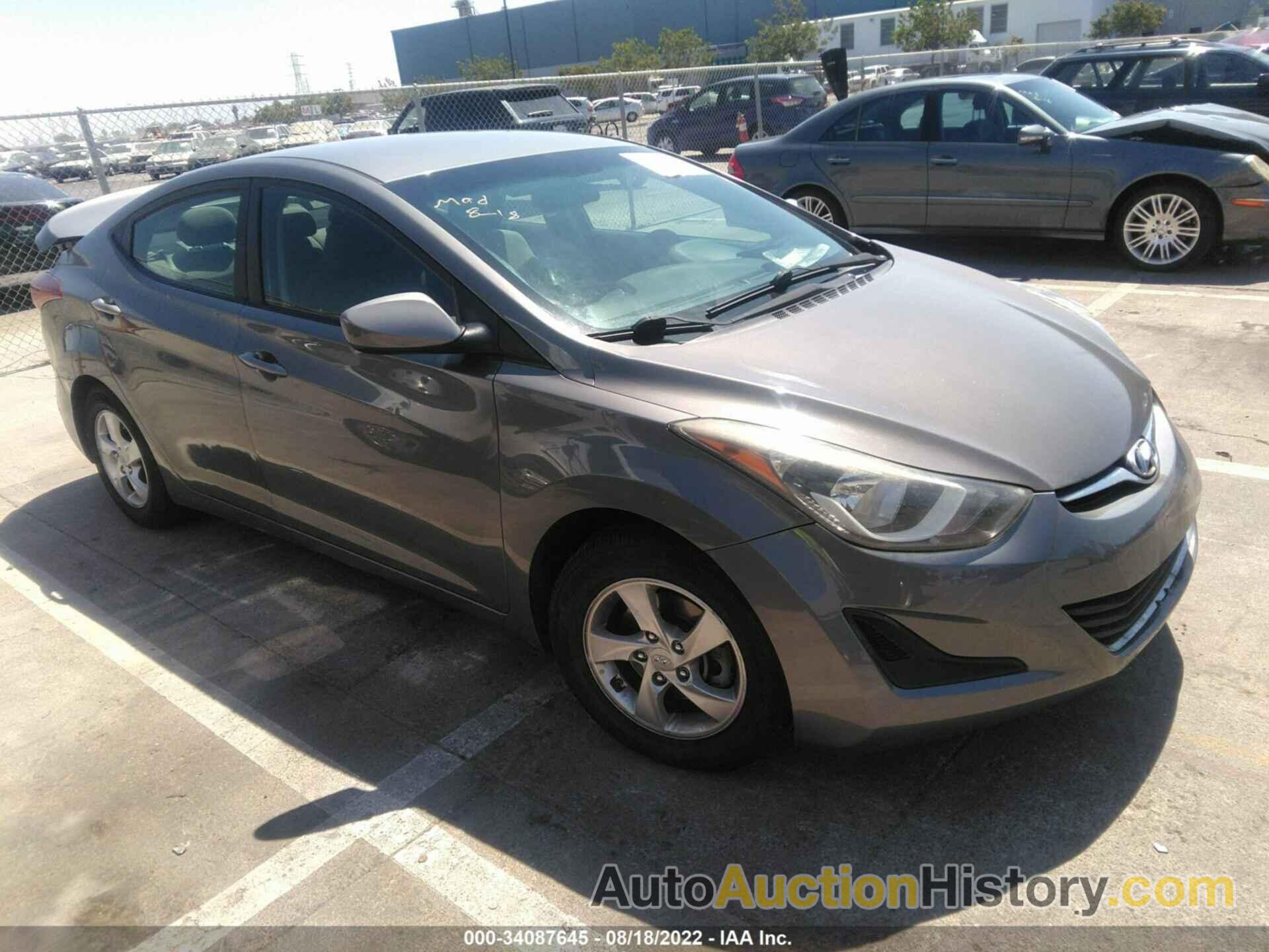 HYUNDAI ELANTRA SE, 5NPDH4AE7EH496789