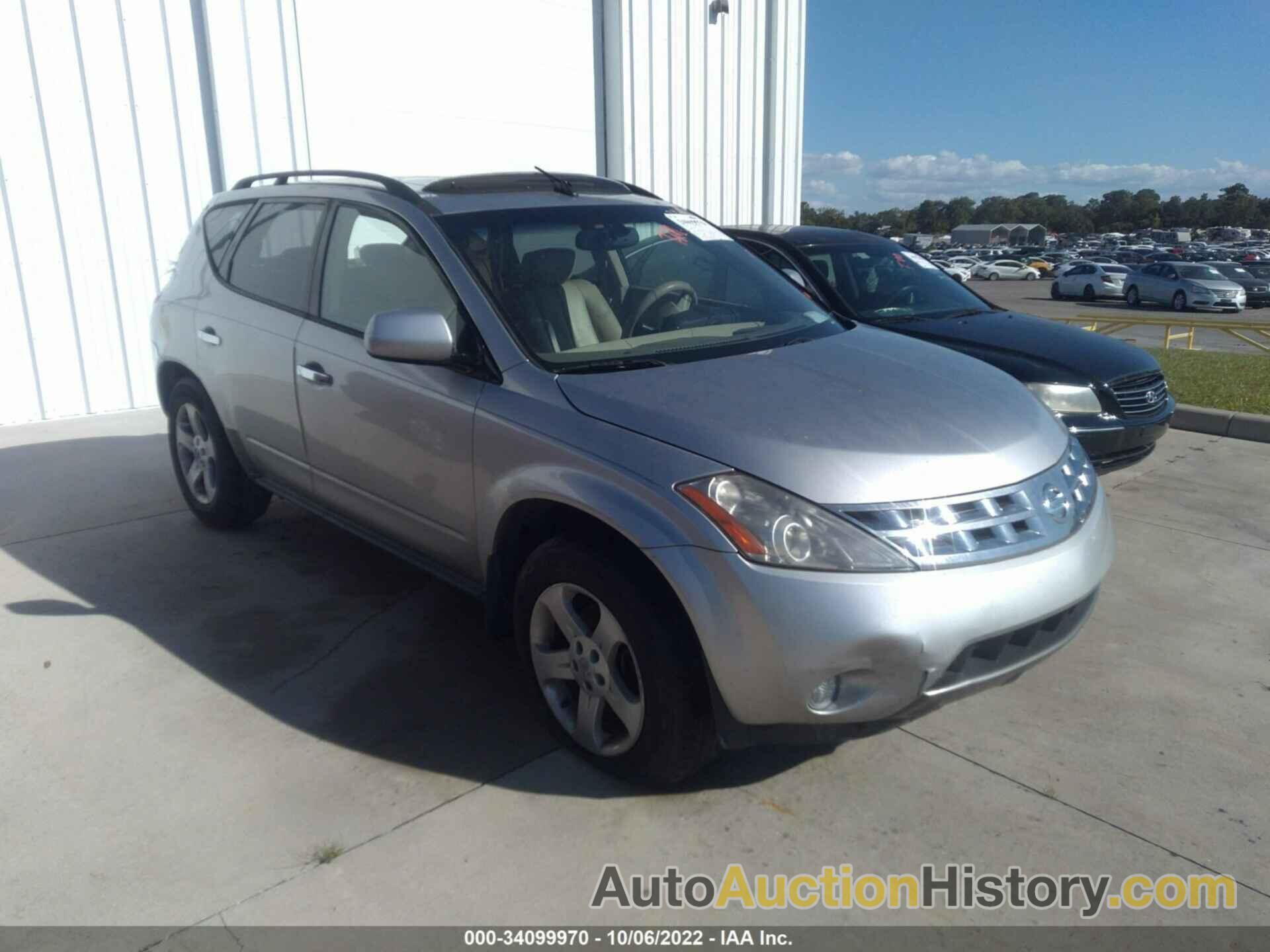 NISSAN MURANO SL, JN8AZ08T34W210205