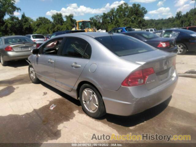 HONDA CIVIC HYBRID, JHMFA36298S015709