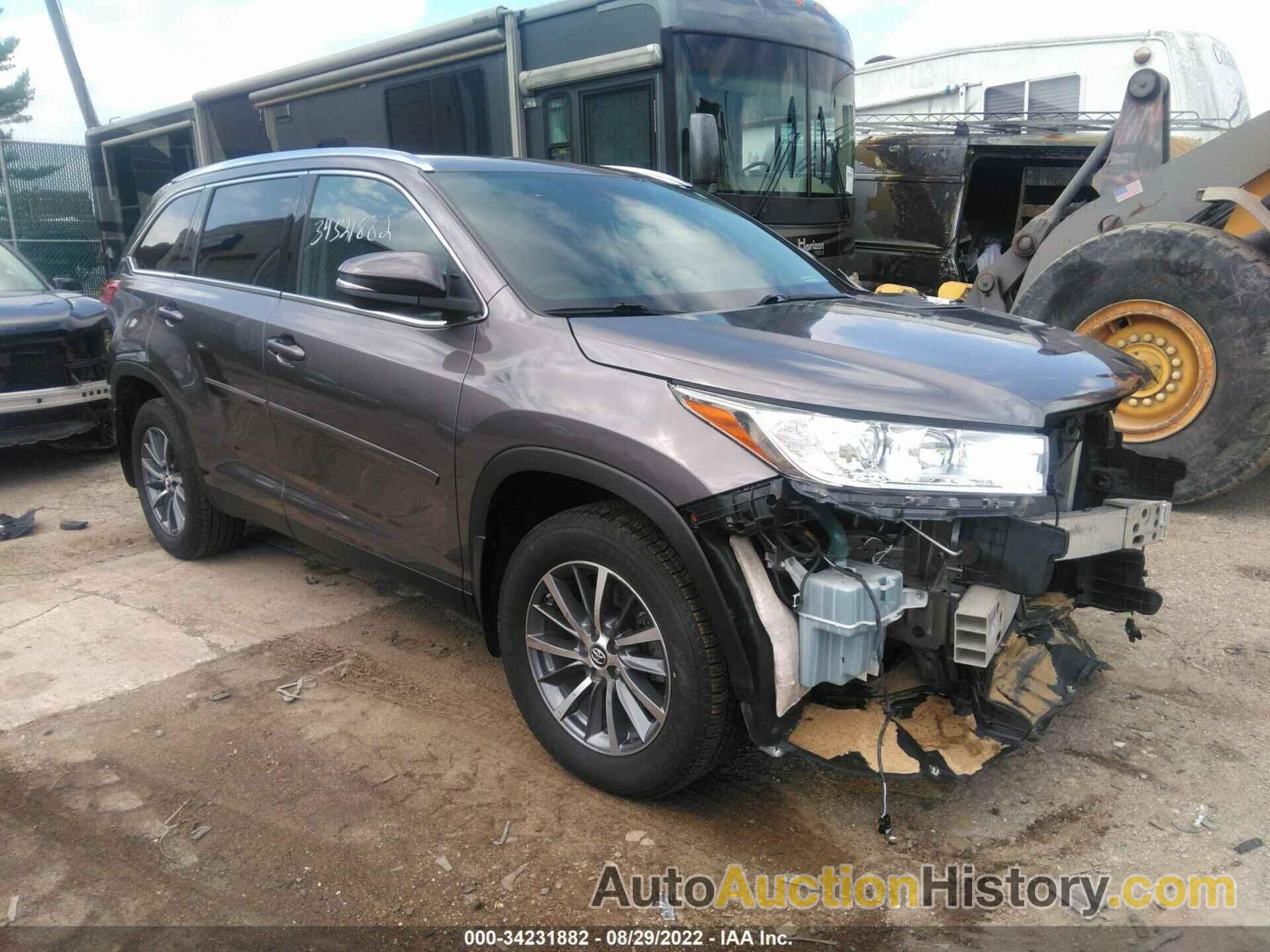 TOYOTA HIGHLANDER SE/XLE, 5TDJZRFH5KS581393