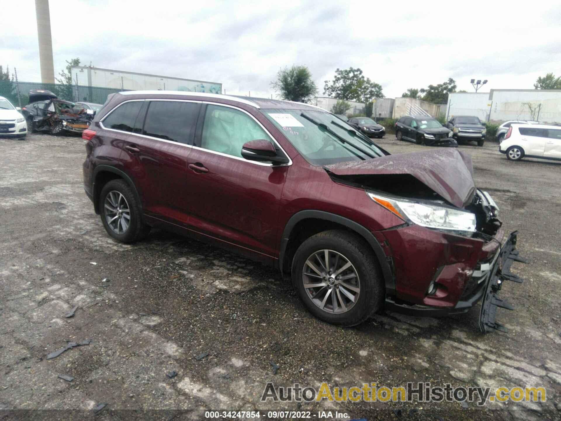 TOYOTA HIGHLANDER SE/XLE, 5TDJZRFH3JS875986