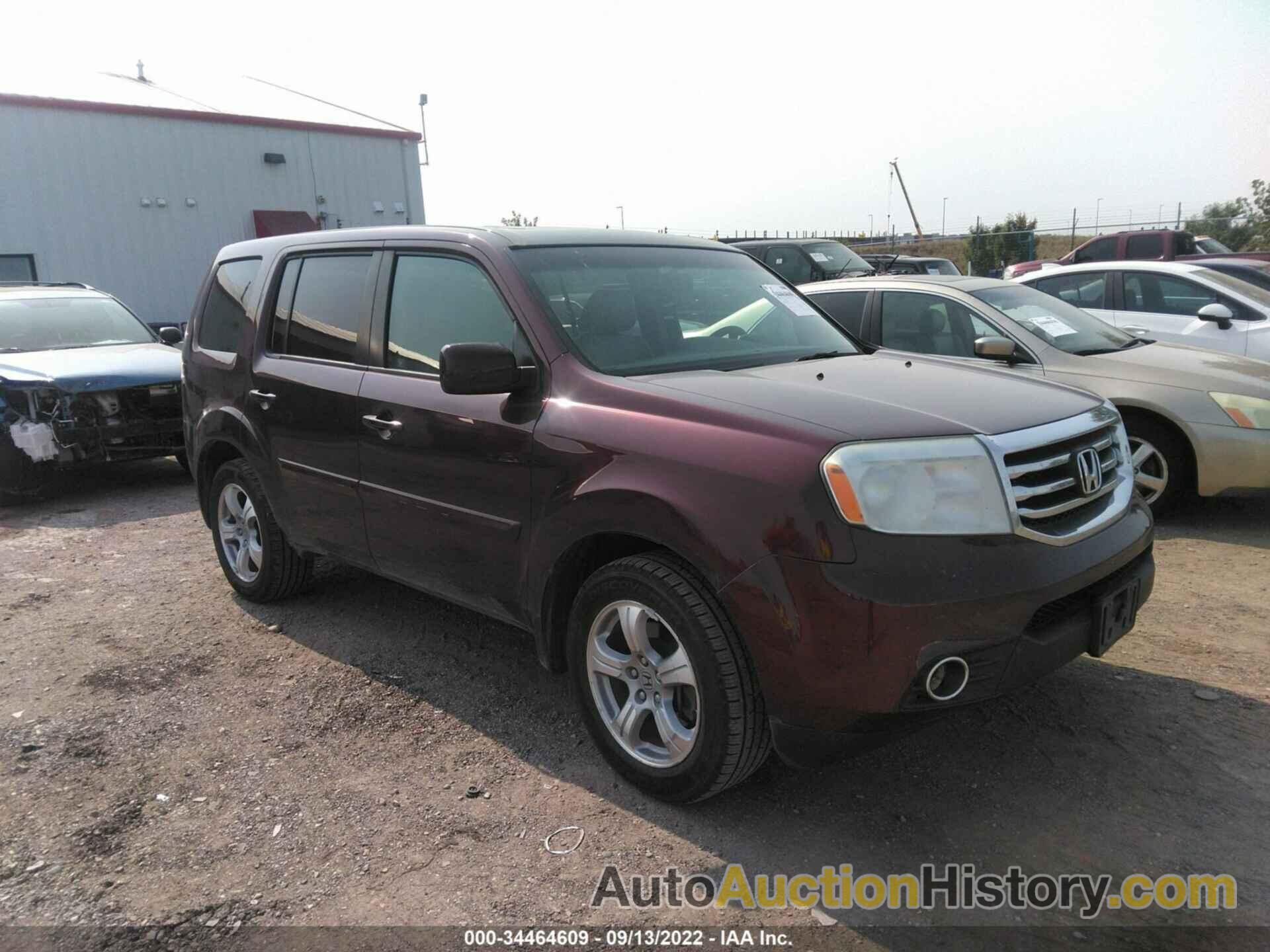 HONDA PILOT EX-L, 5FNYF4H57CB053731