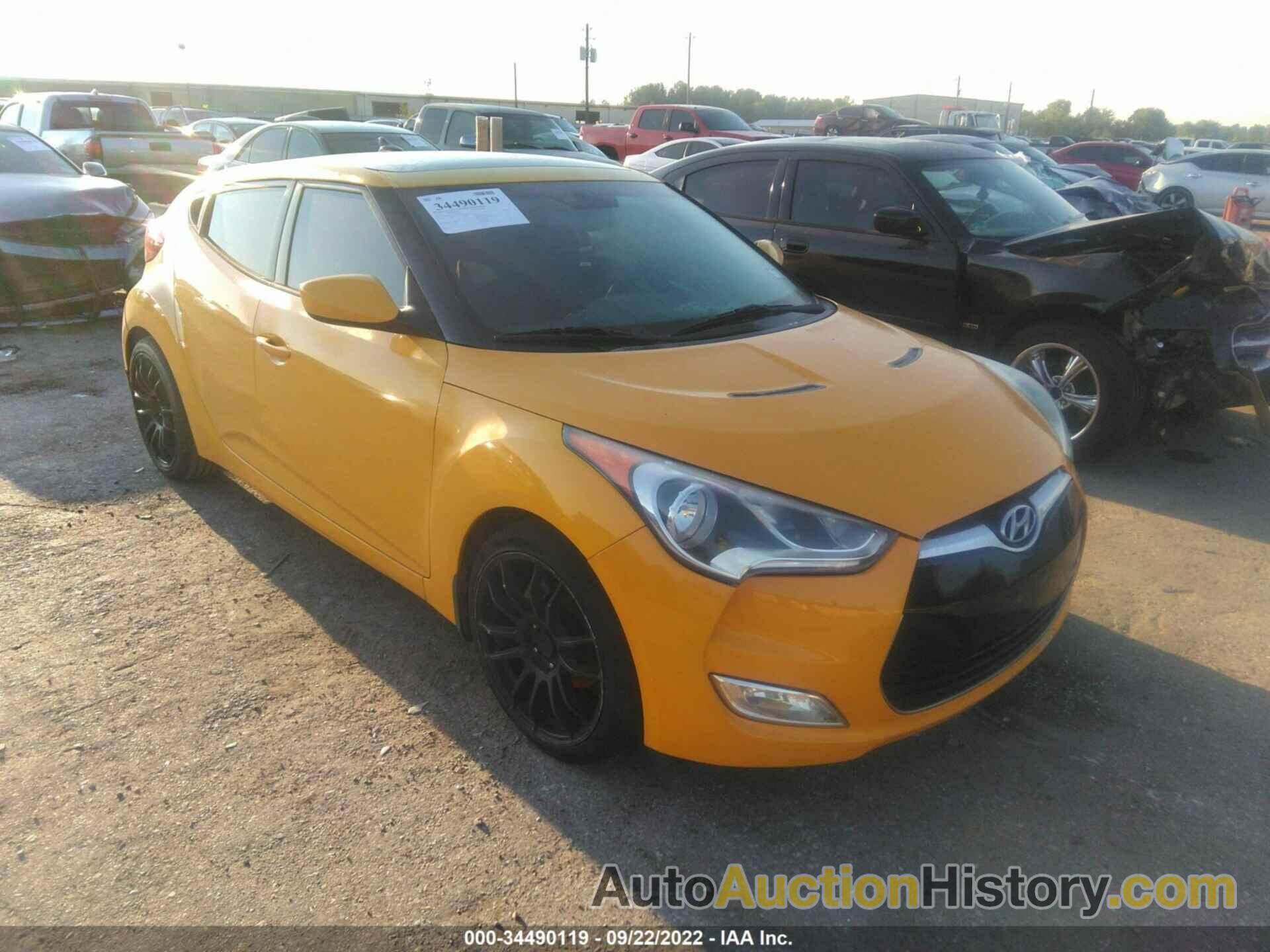 HYUNDAI VELOSTER W/BLACK INT, KMHTC6AD1CU058880